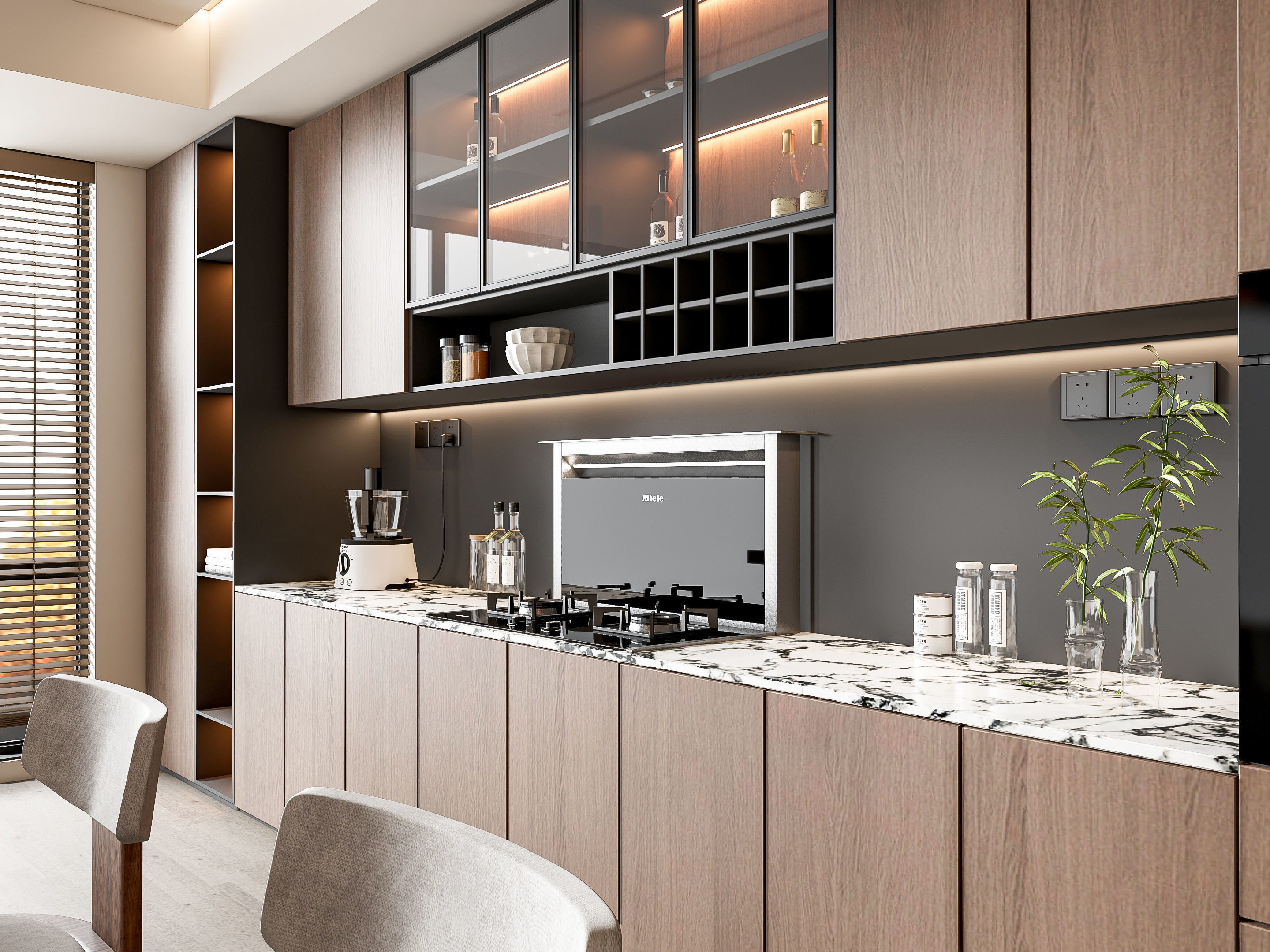 Kitchen Modern interior 79 3D model_9
