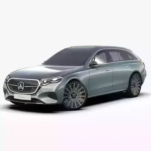 Mercedes E450 4 Matic Estate 2025 Low-poly 3D model