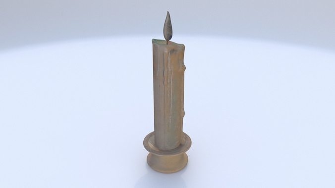 Tallow Candle 3D model
