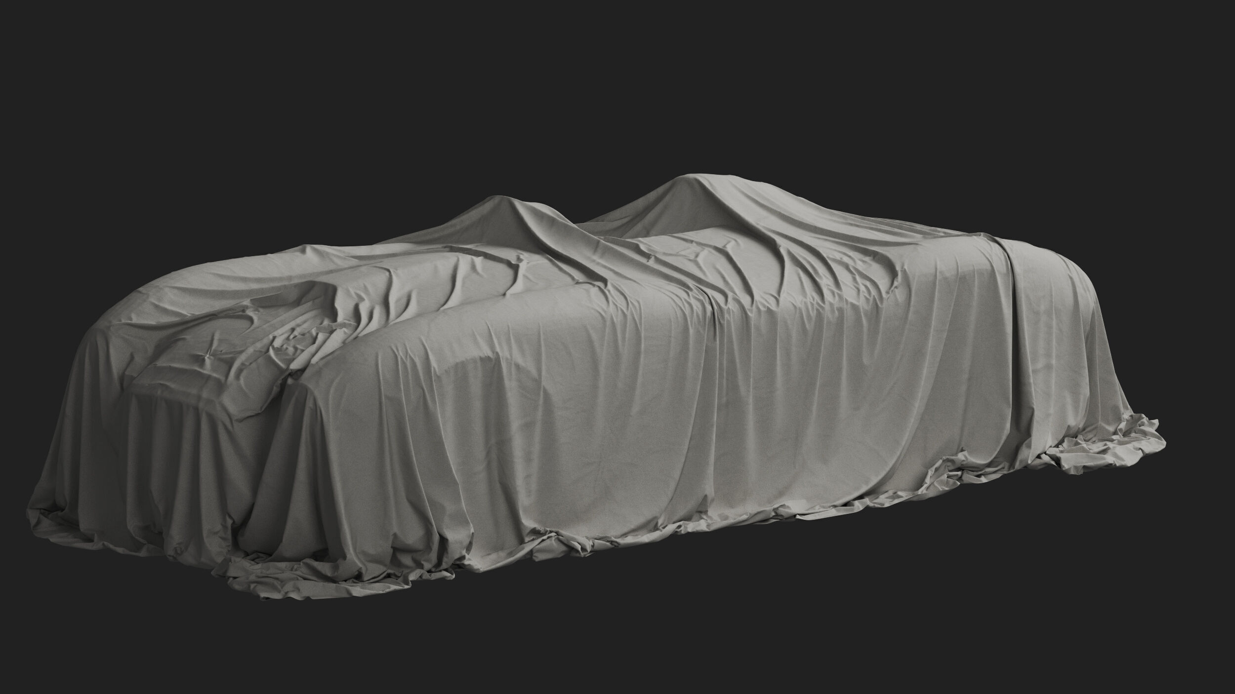 Retro Car Cover 07 3D model_2