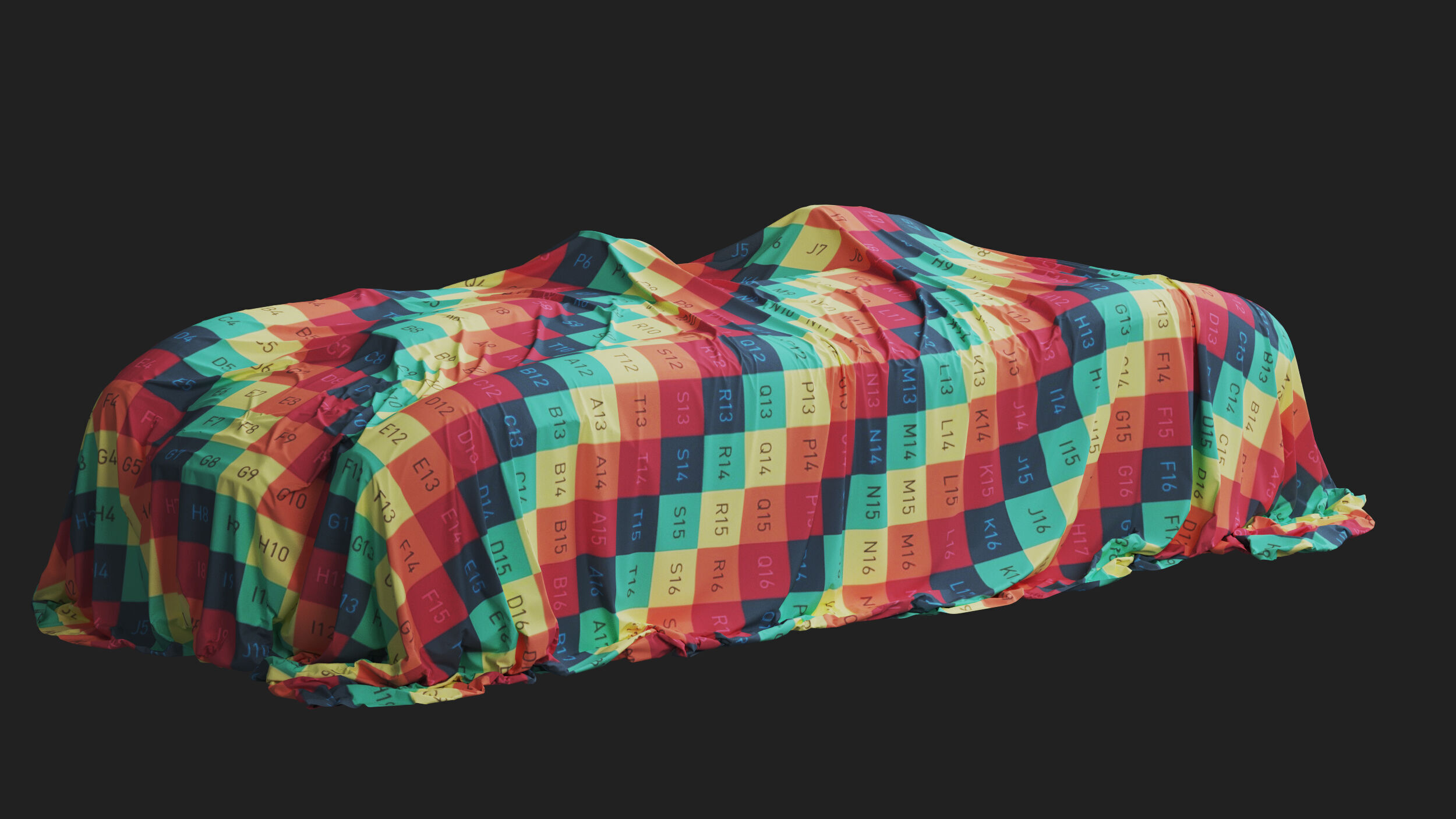 Retro Car Cover 07 3D model_8