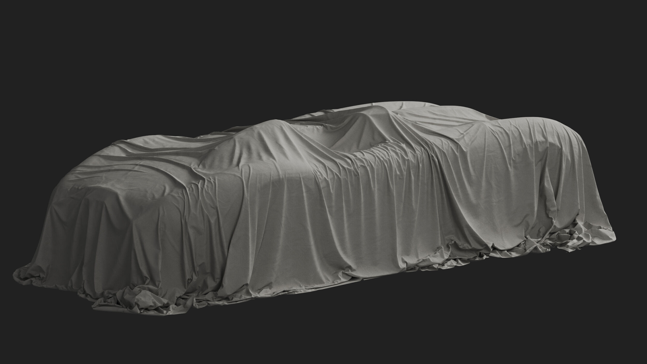 Retro Car Cover 07 3D model_3
