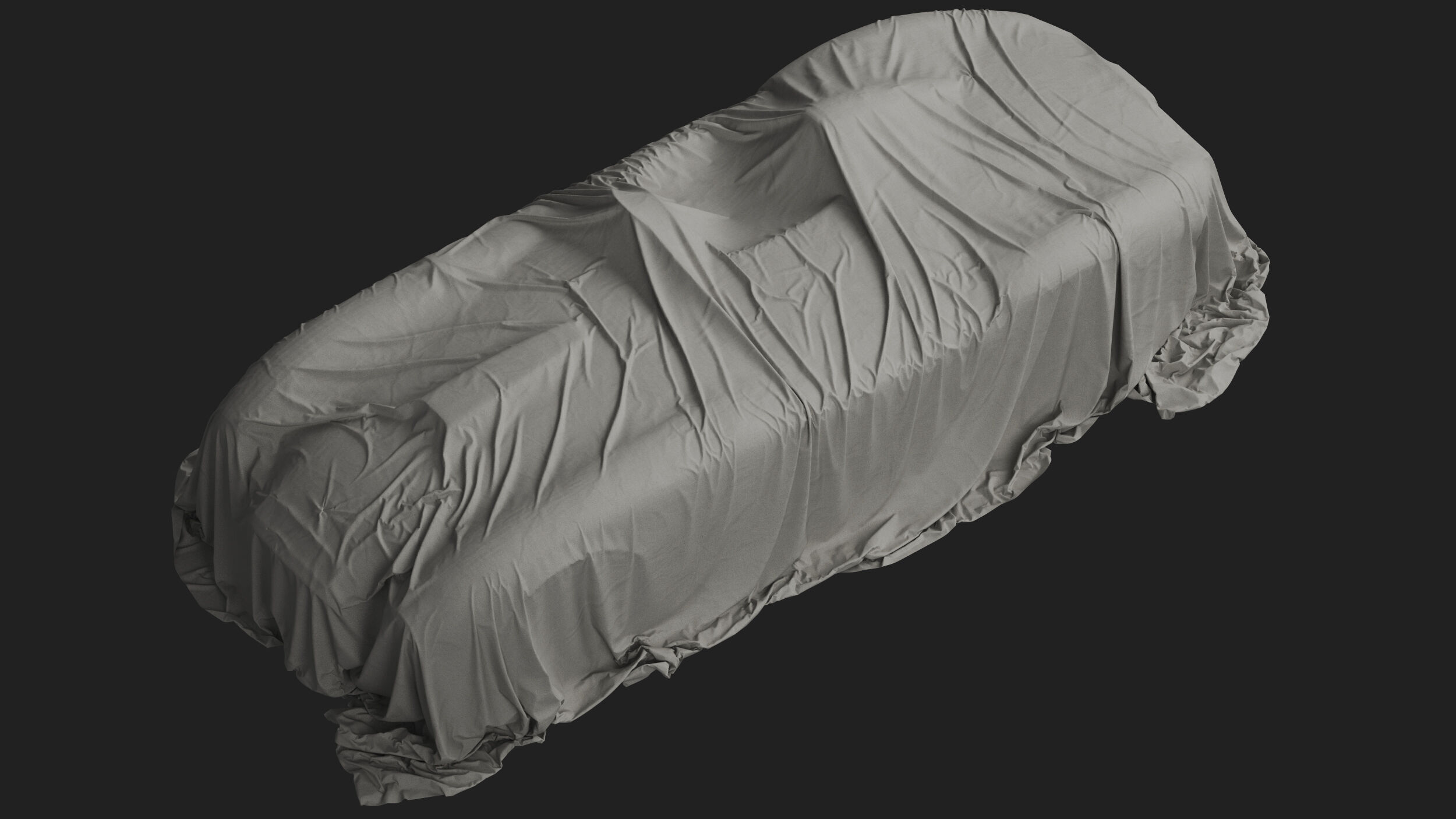 Retro Car Cover 07 3D model_5