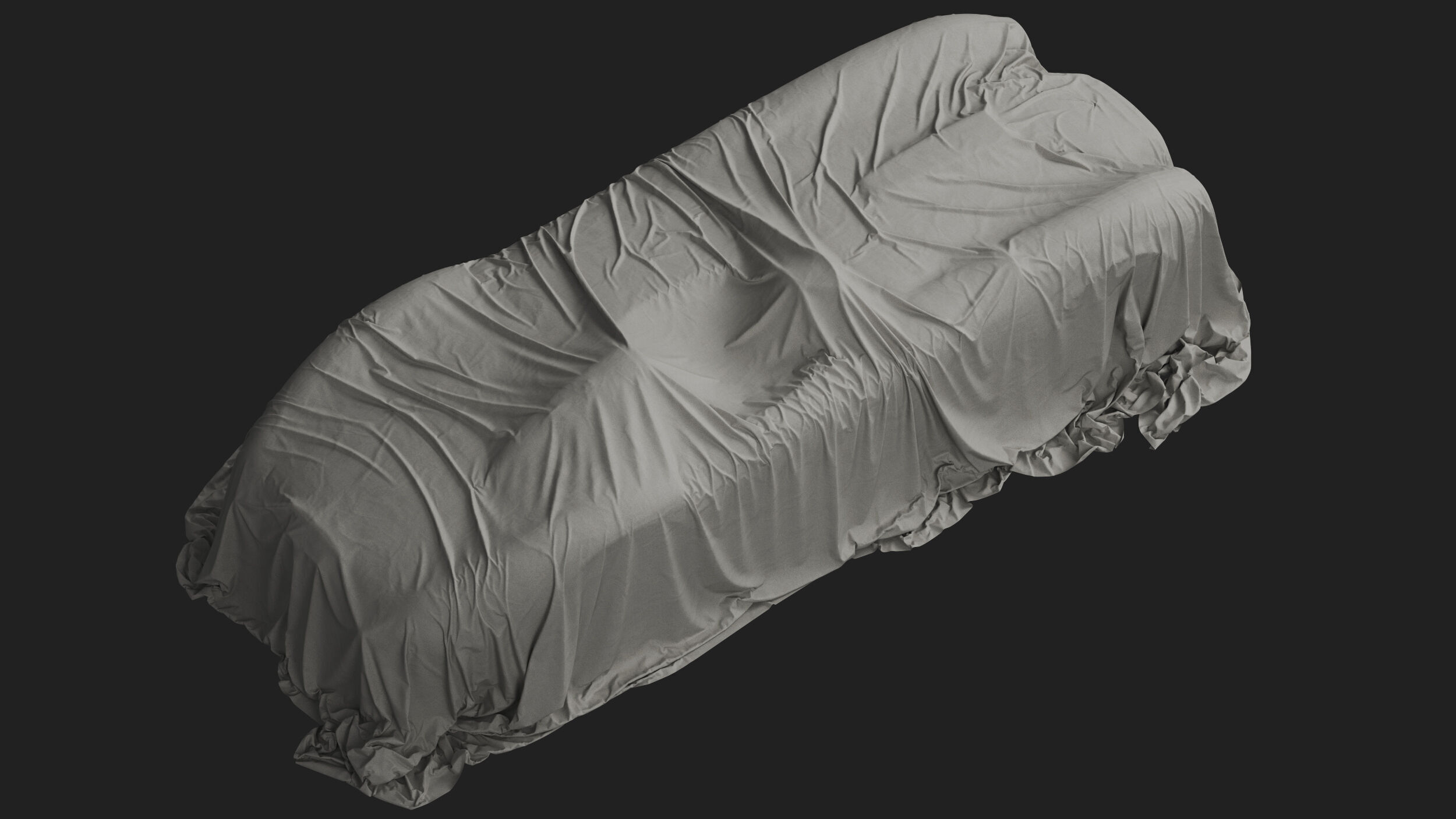 Retro Car Cover 07 3D model_6