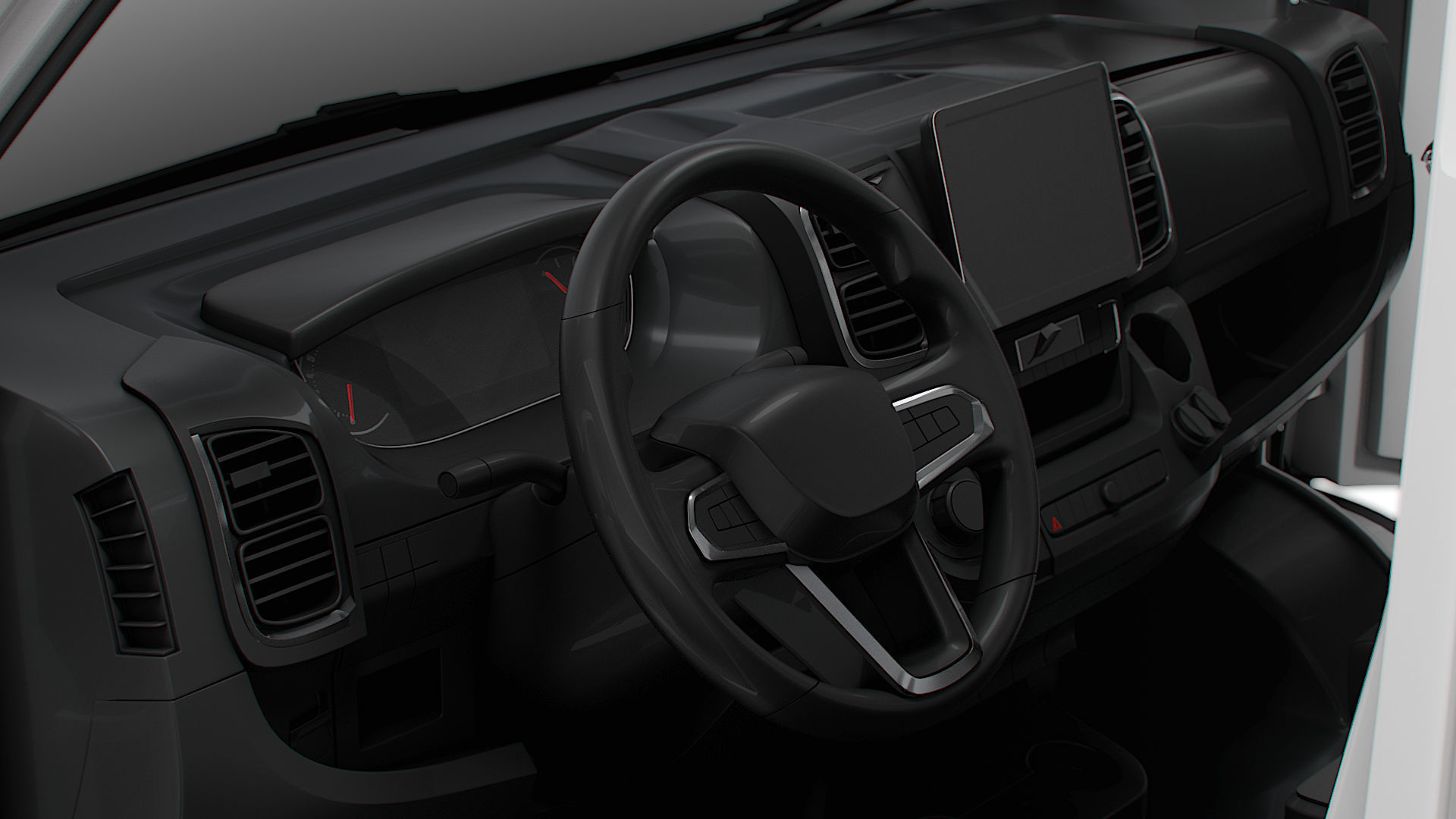 Vauxhall Movano e Van L1H1 HQ Interior 2025 3D model_2