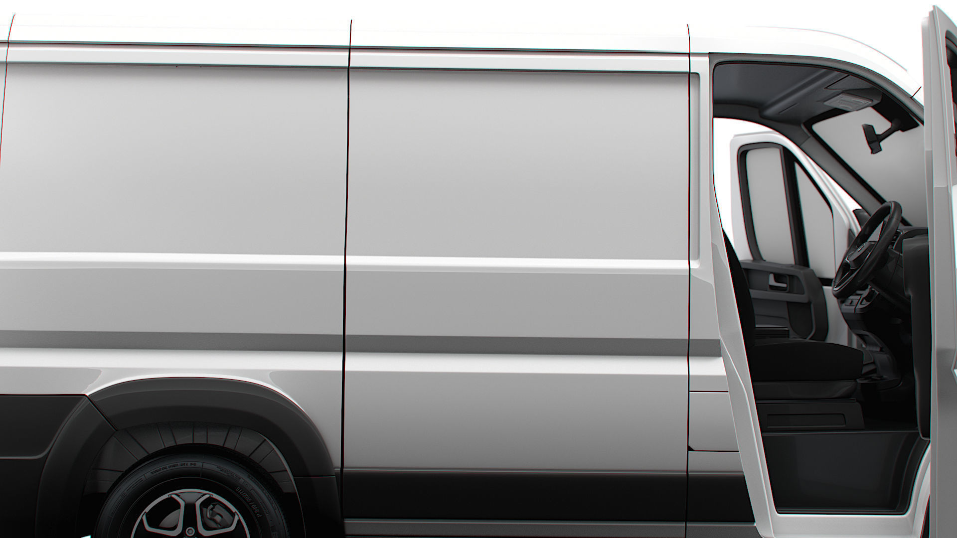 Vauxhall Movano e Van L1H1 HQ Interior 2025 3D model_1