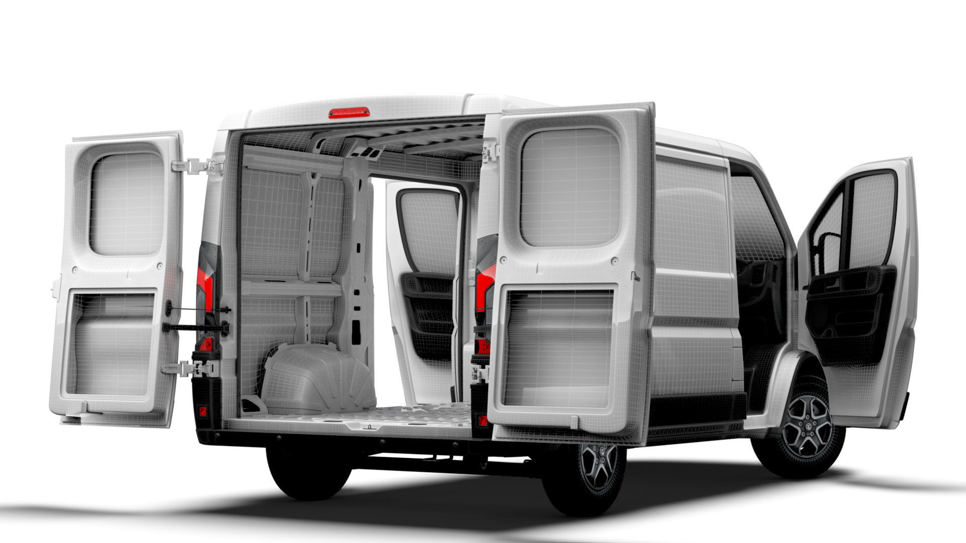 Vauxhall Movano e Van L1H1 HQ Interior 2025 3D model_17