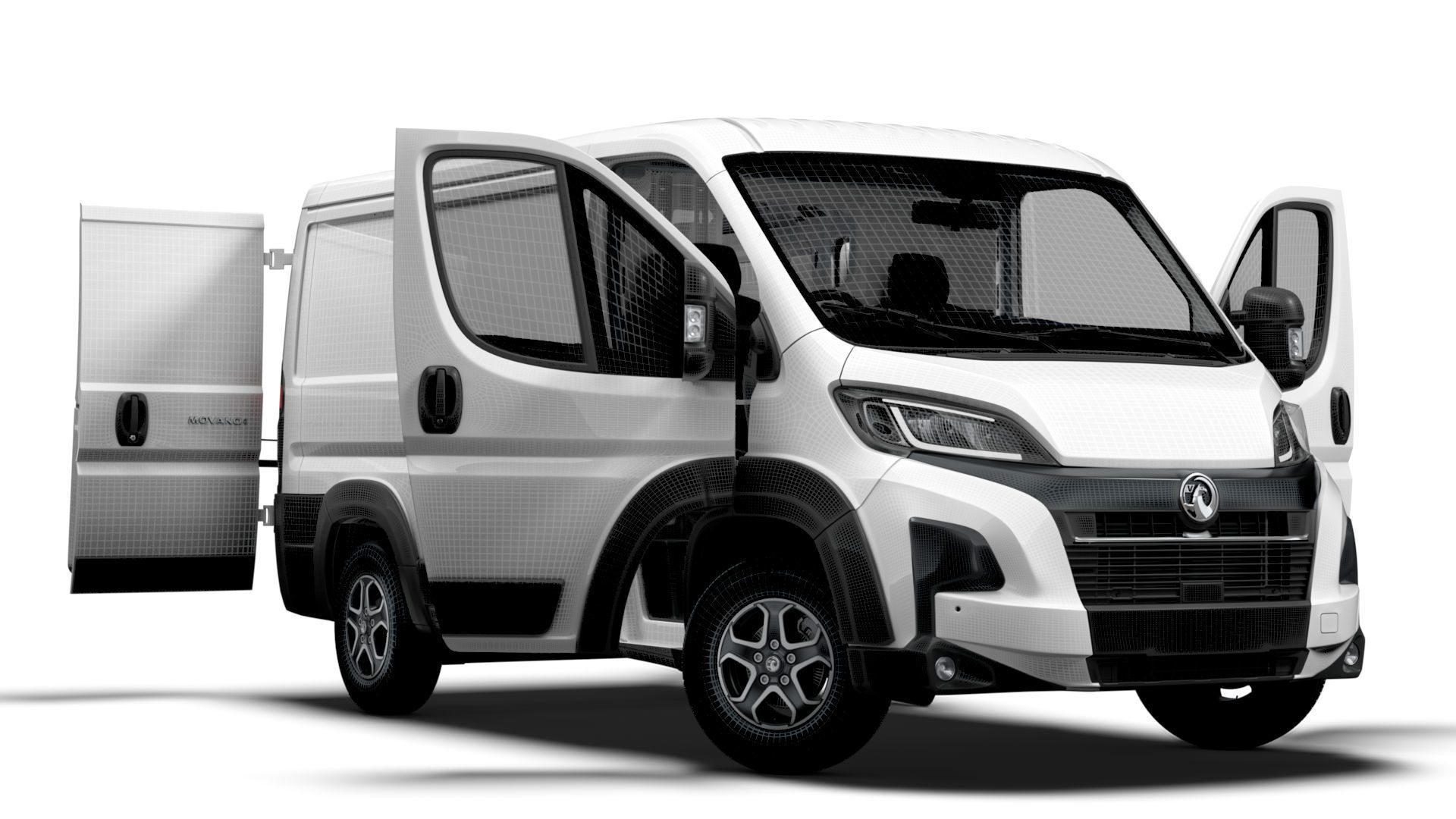 Vauxhall Movano e Van L1H1 HQ Interior 2025 3D model_12