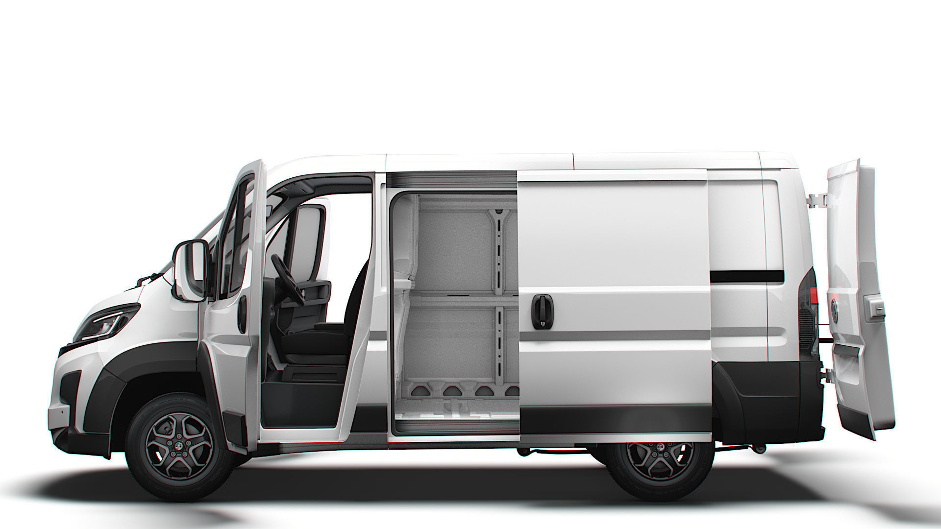 Vauxhall Movano e Van L1H1 HQ Interior 2025 3D model_4