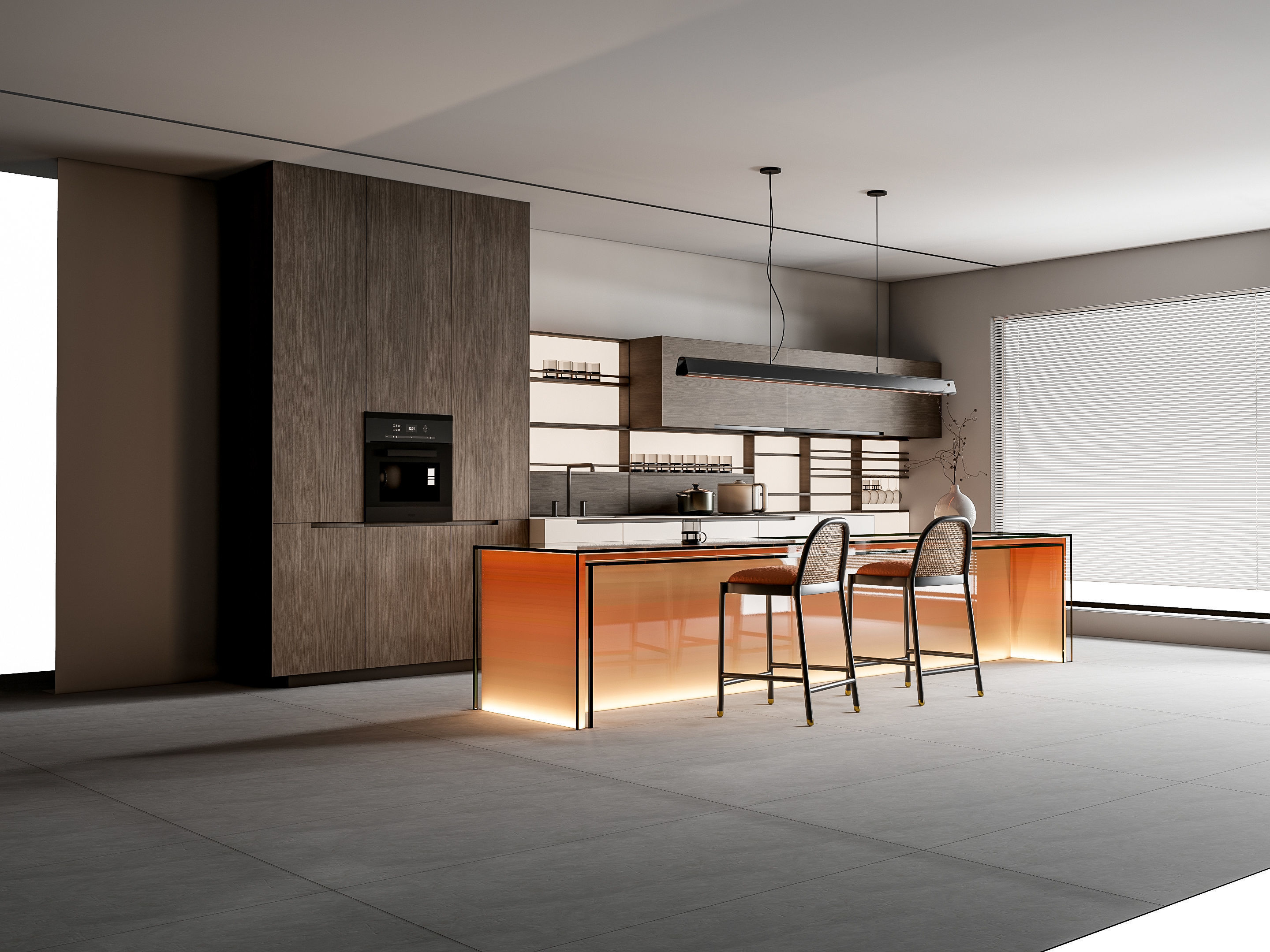 Kitchen Modern interior 80 3D model_19