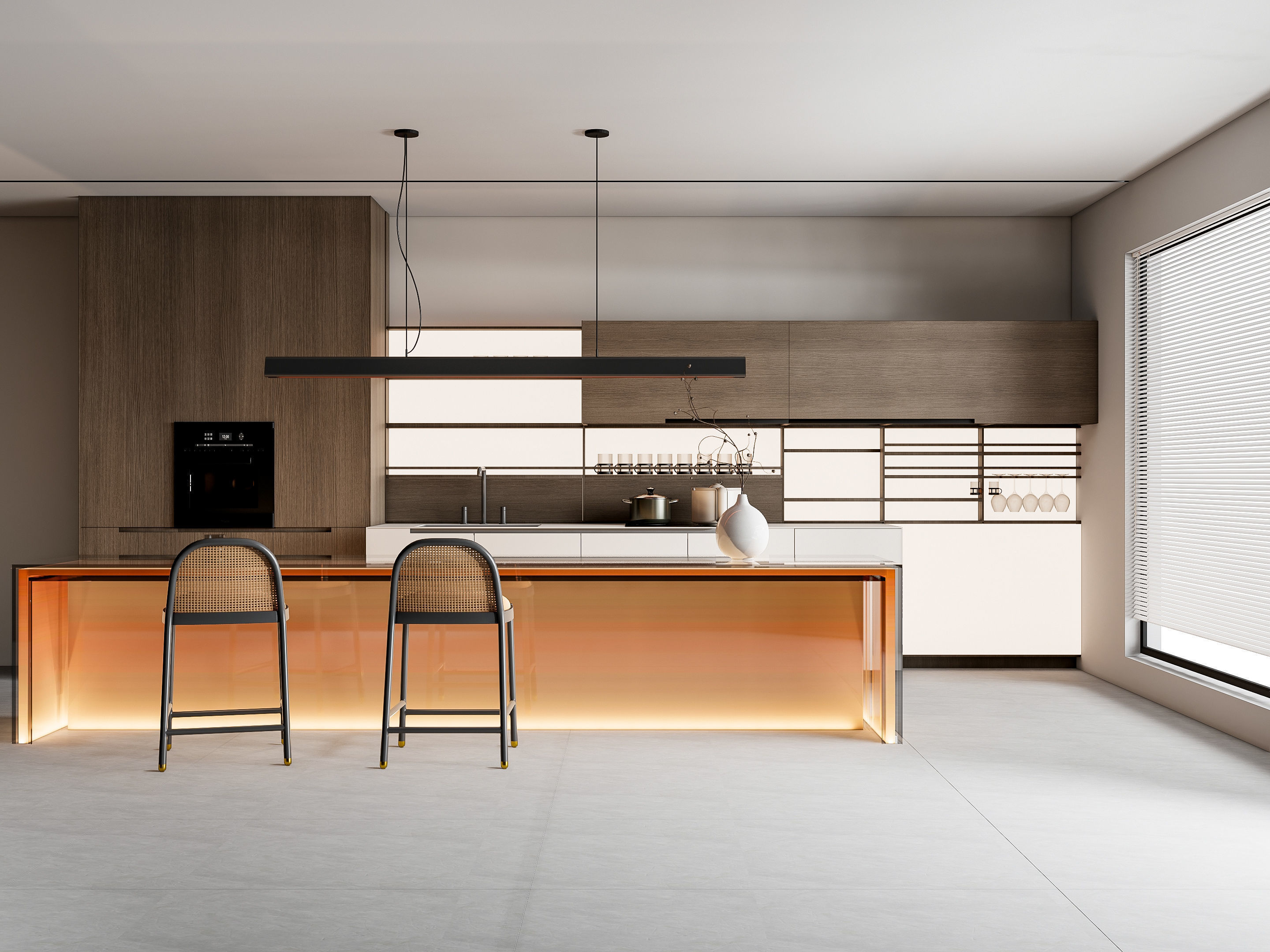 Kitchen Modern interior 80 3D model_1