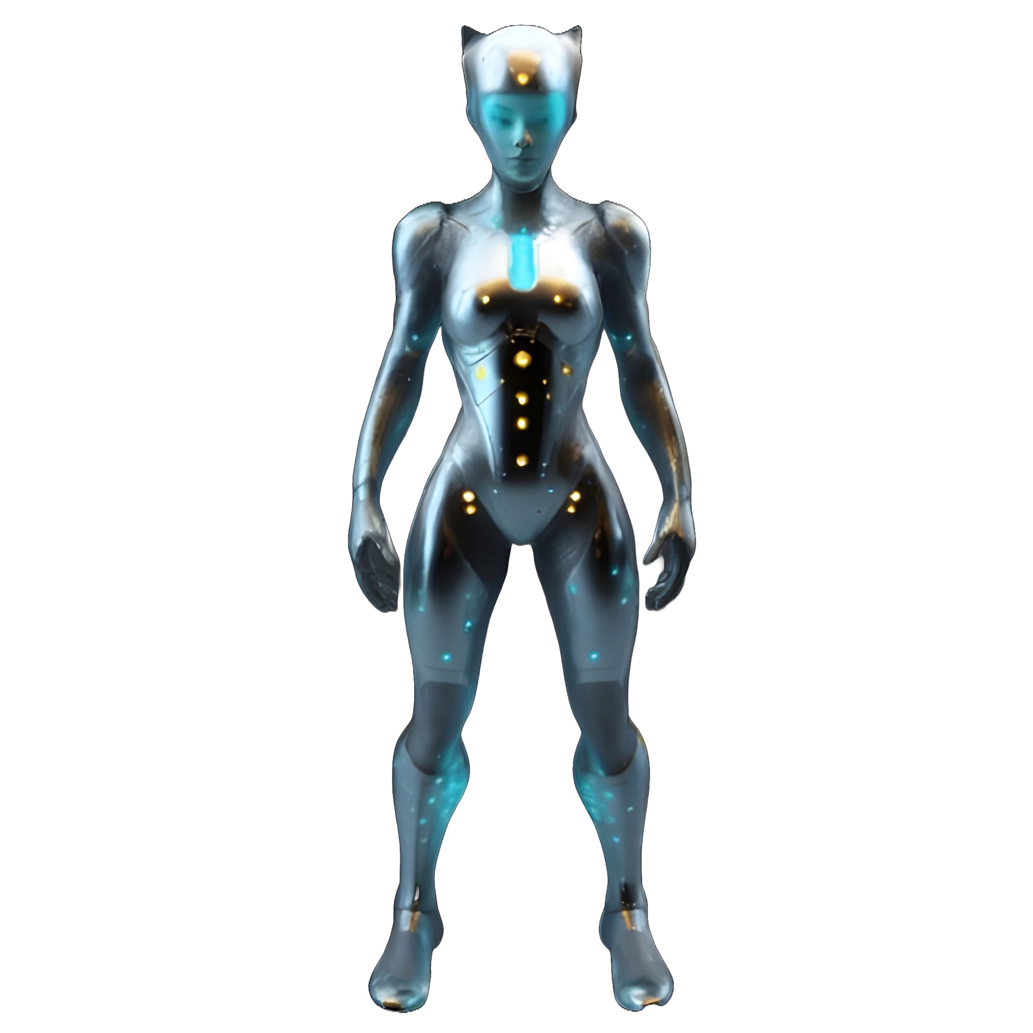 Sci-Fi Character Collection - Cyborg and Space Explorer Series 3D print model_5