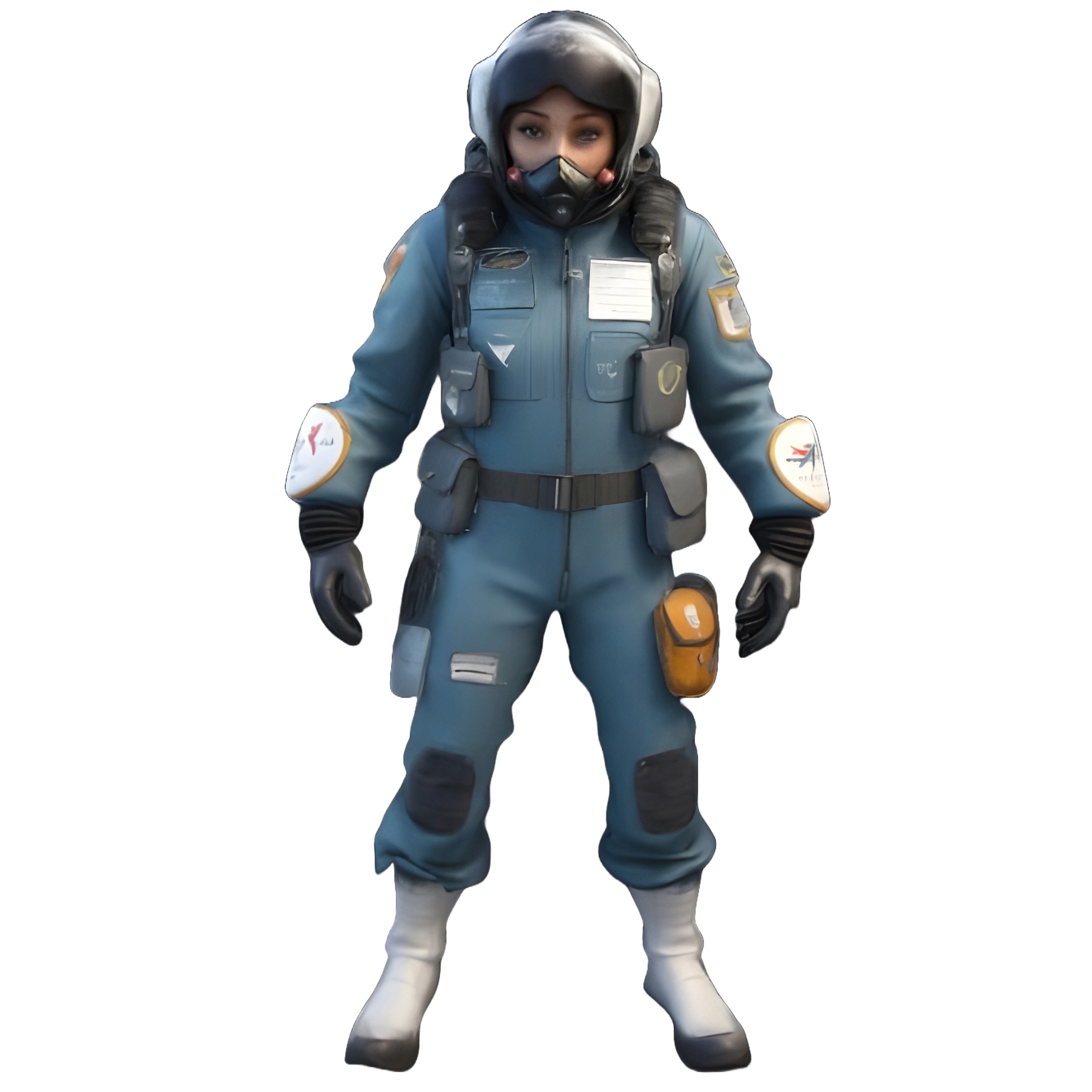 Sci-Fi Character Collection - Cyborg and Space Explorer Series 3D print model_2
