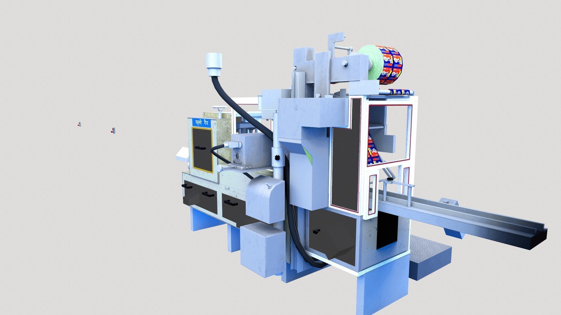Soap Packing Machine Low-poly 3D model_6
