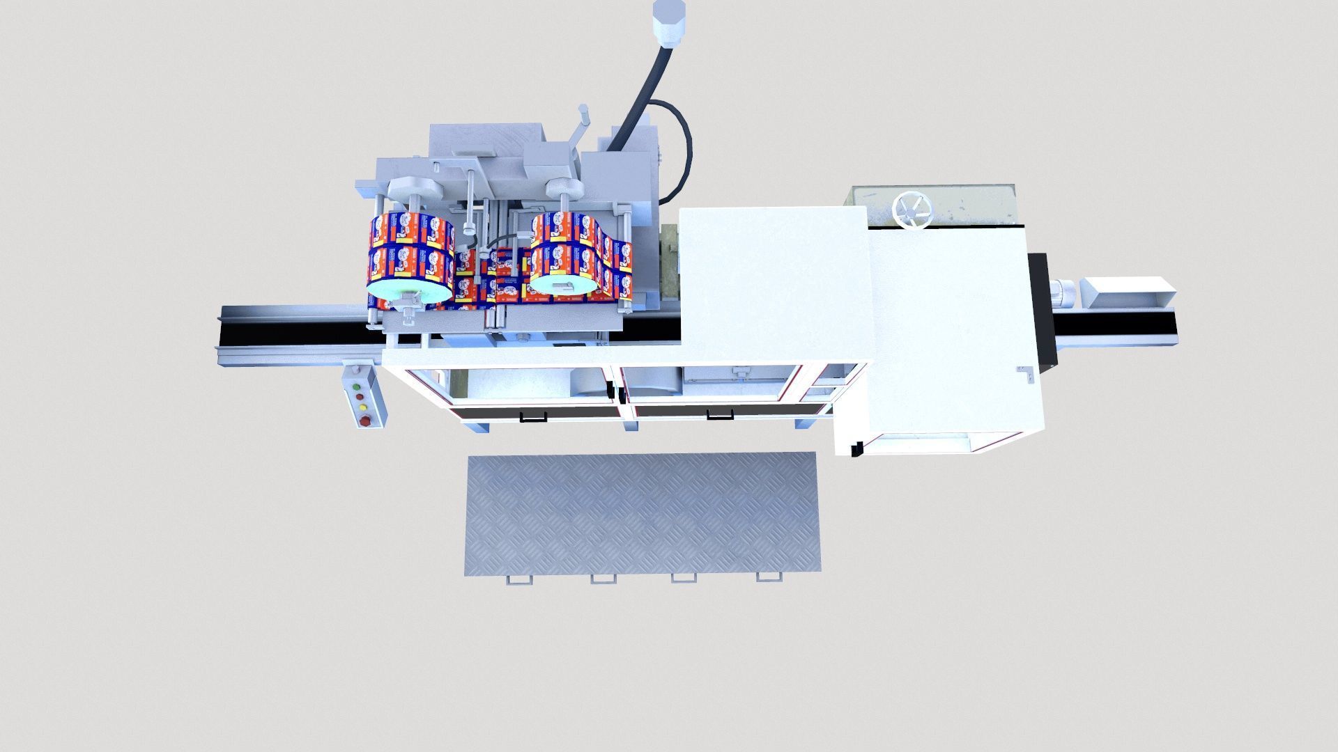 Soap Packing Machine Low-poly 3D model_12