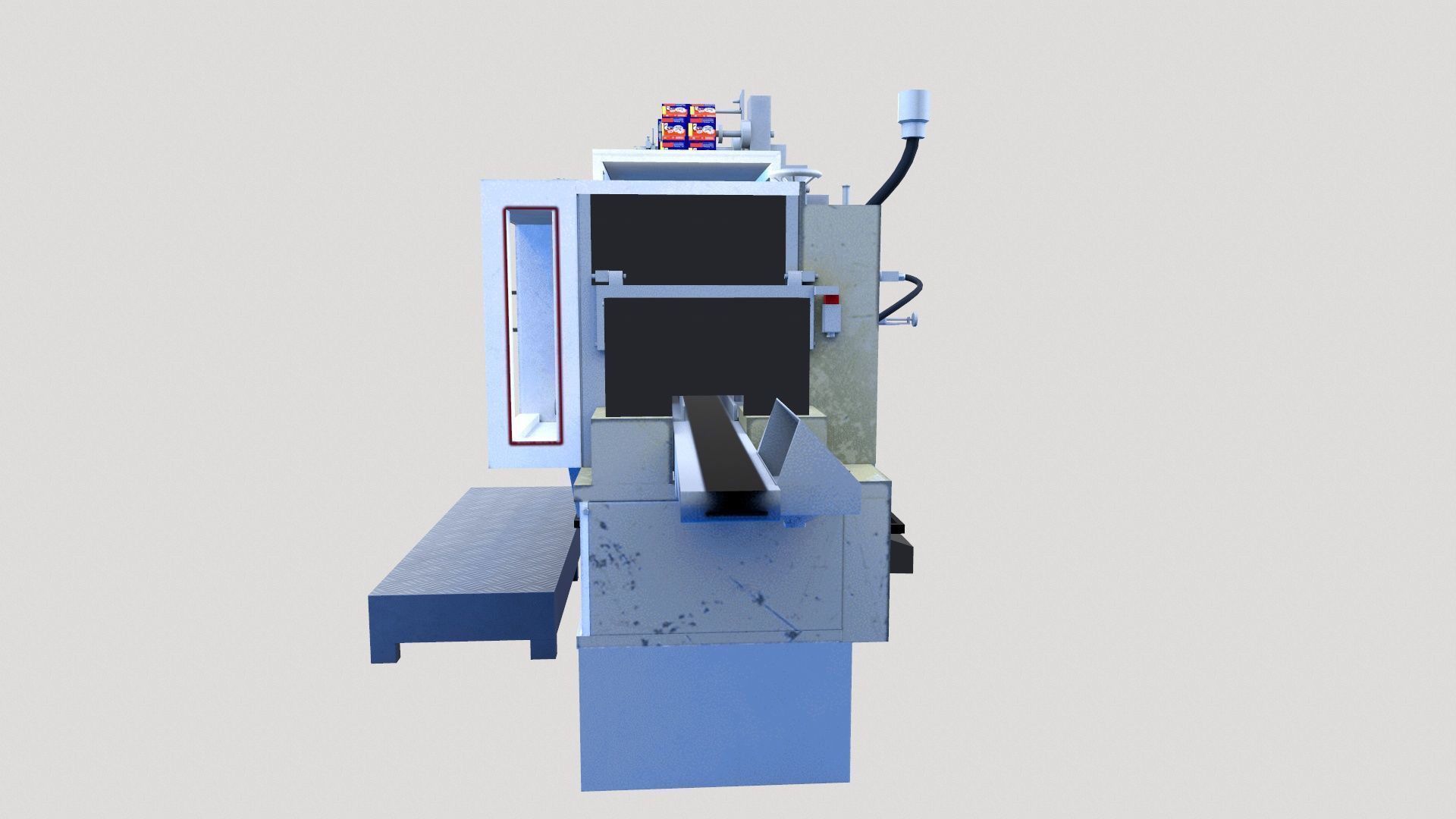 Soap Packing Machine Low-poly 3D model_3