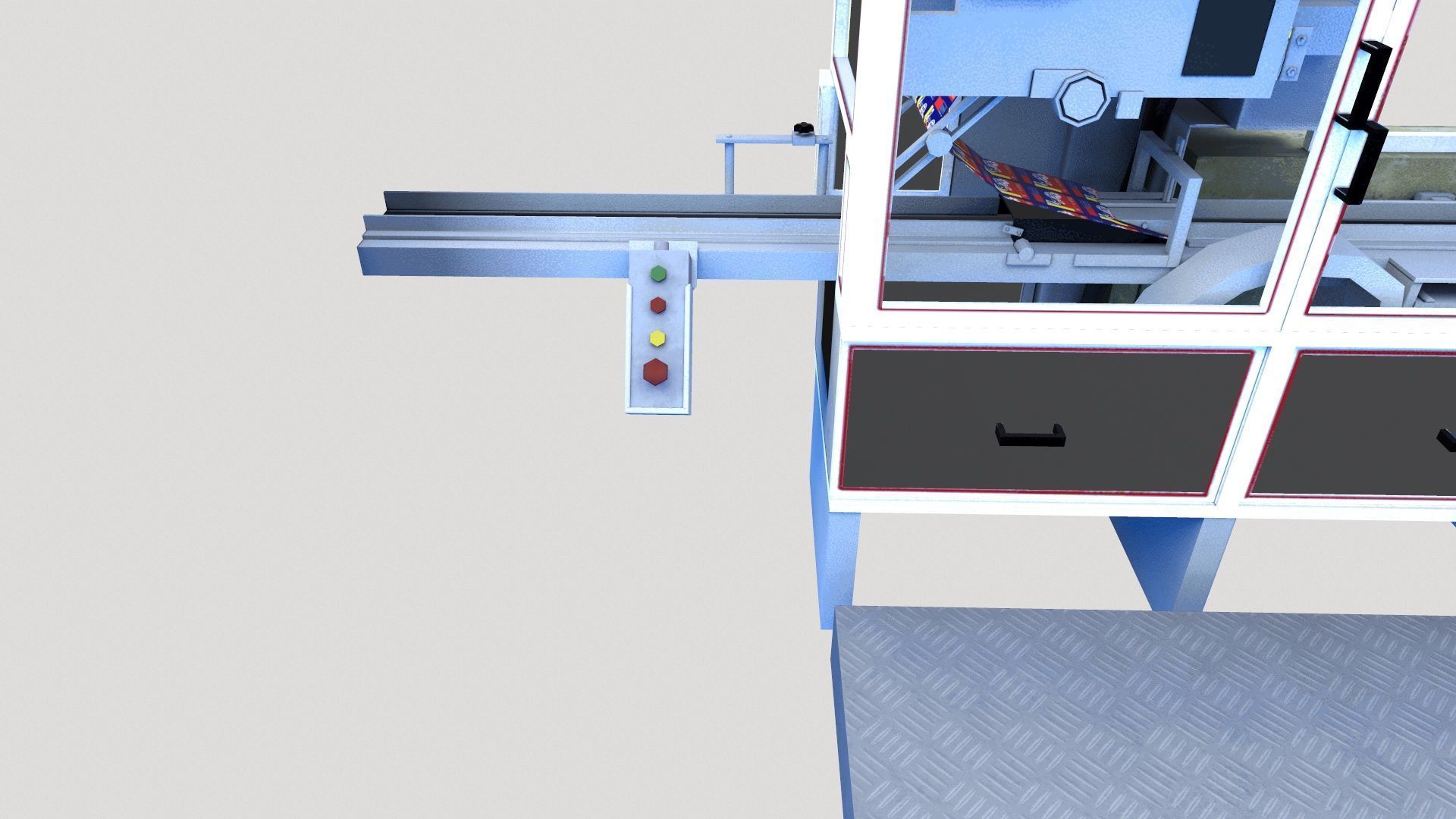 Soap Packing Machine Low-poly 3D model_9