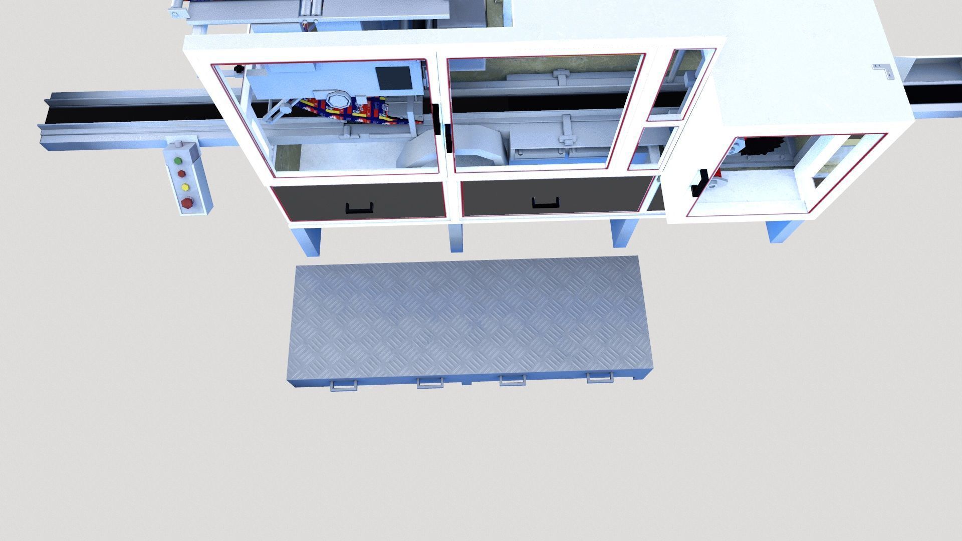 Soap Packing Machine Low-poly 3D model_11