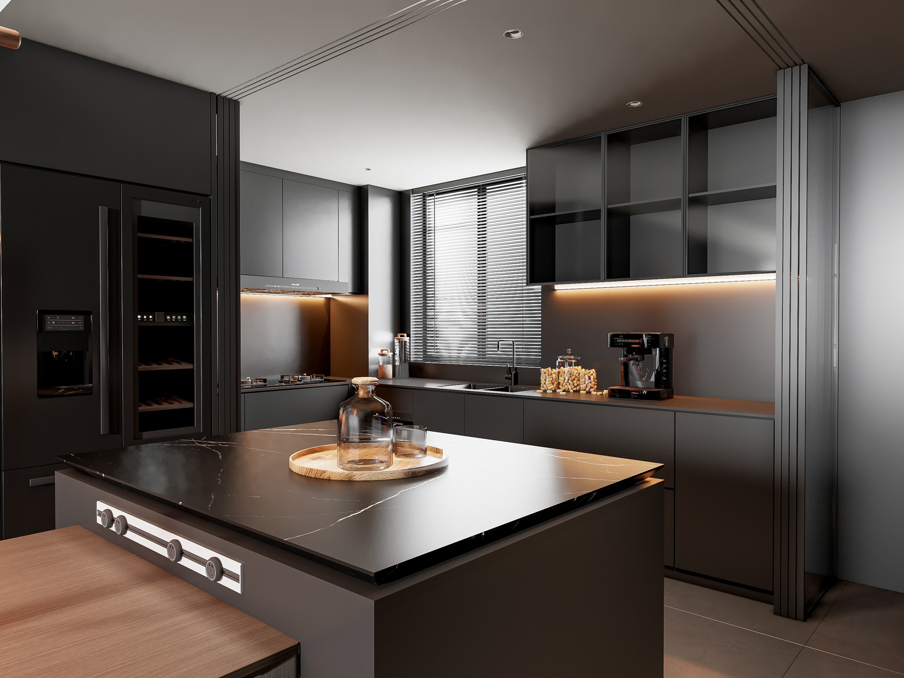 Kitchen Modern interior 81 3D model_12