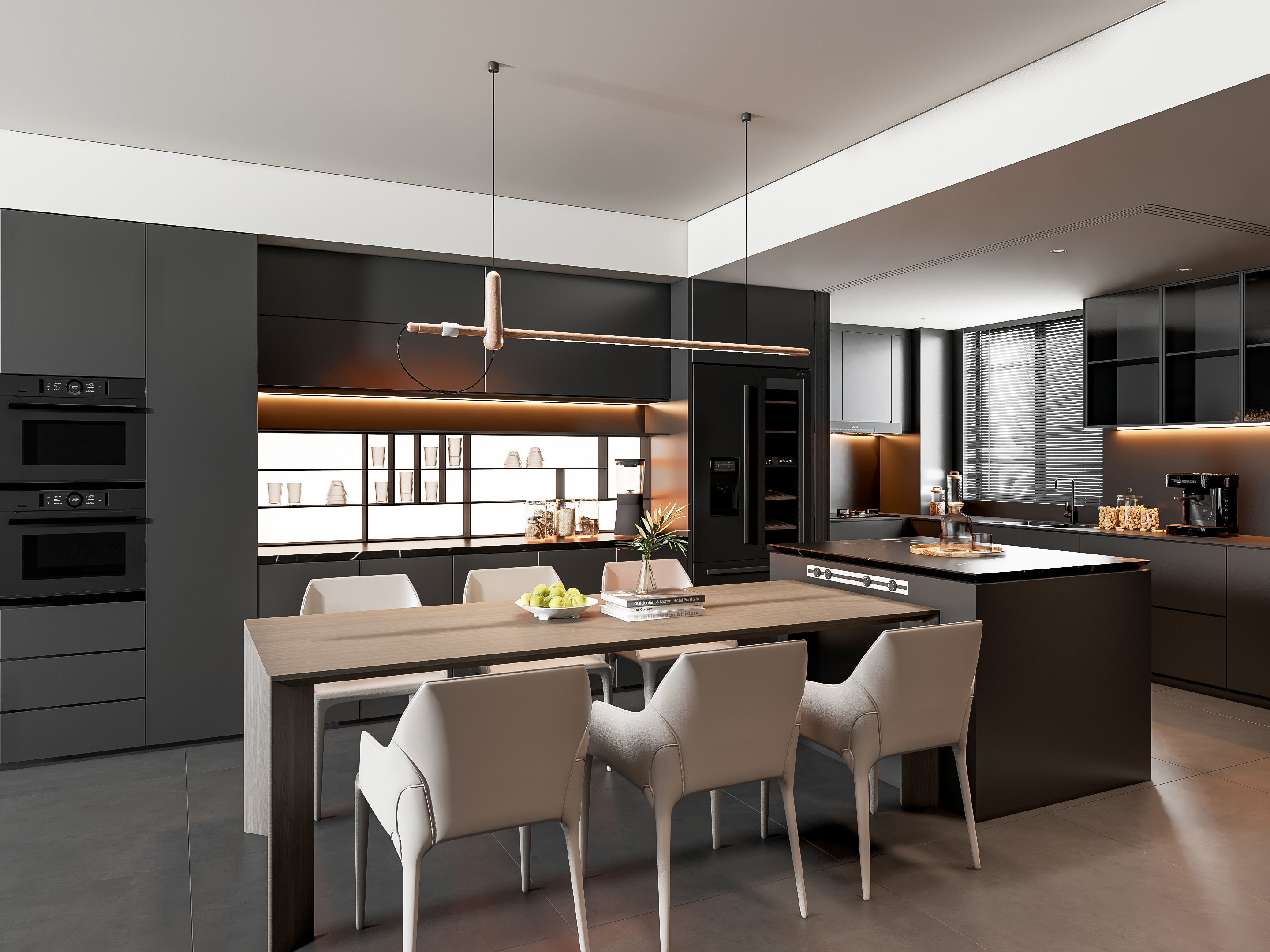 Kitchen Modern interior 81 3D model_5