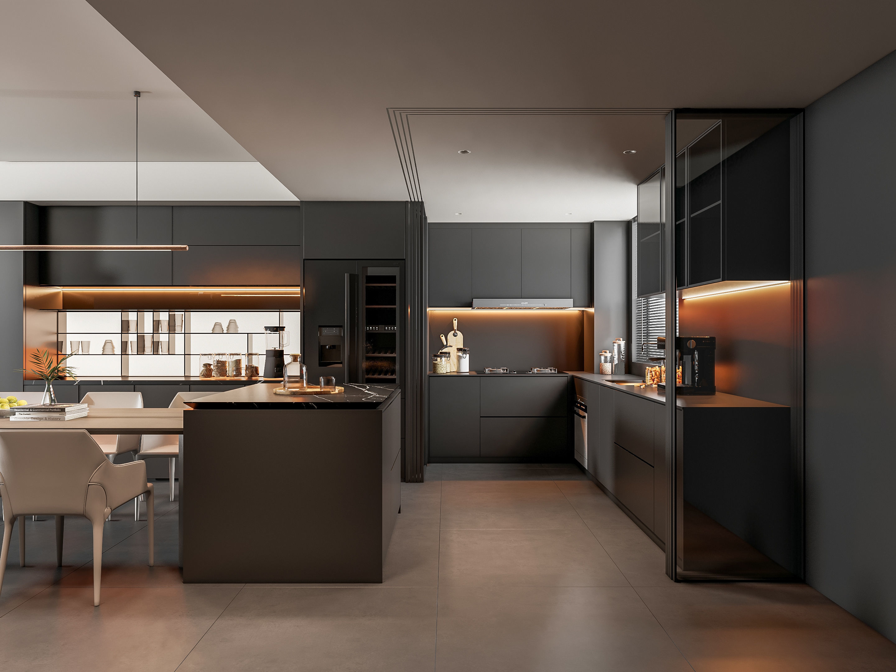 Kitchen Modern interior 81 3D model_19