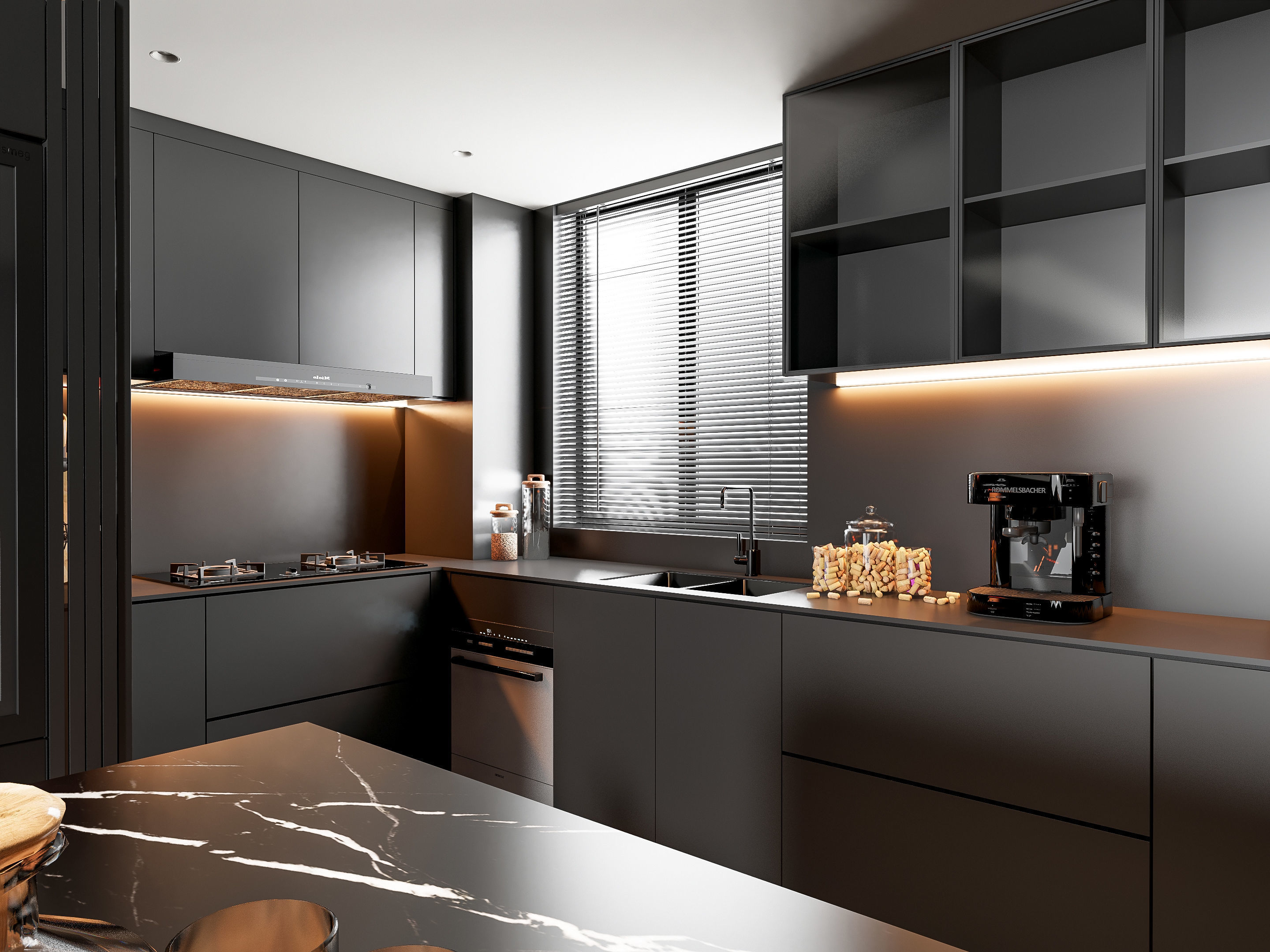 Kitchen Modern interior 81 3D model_11