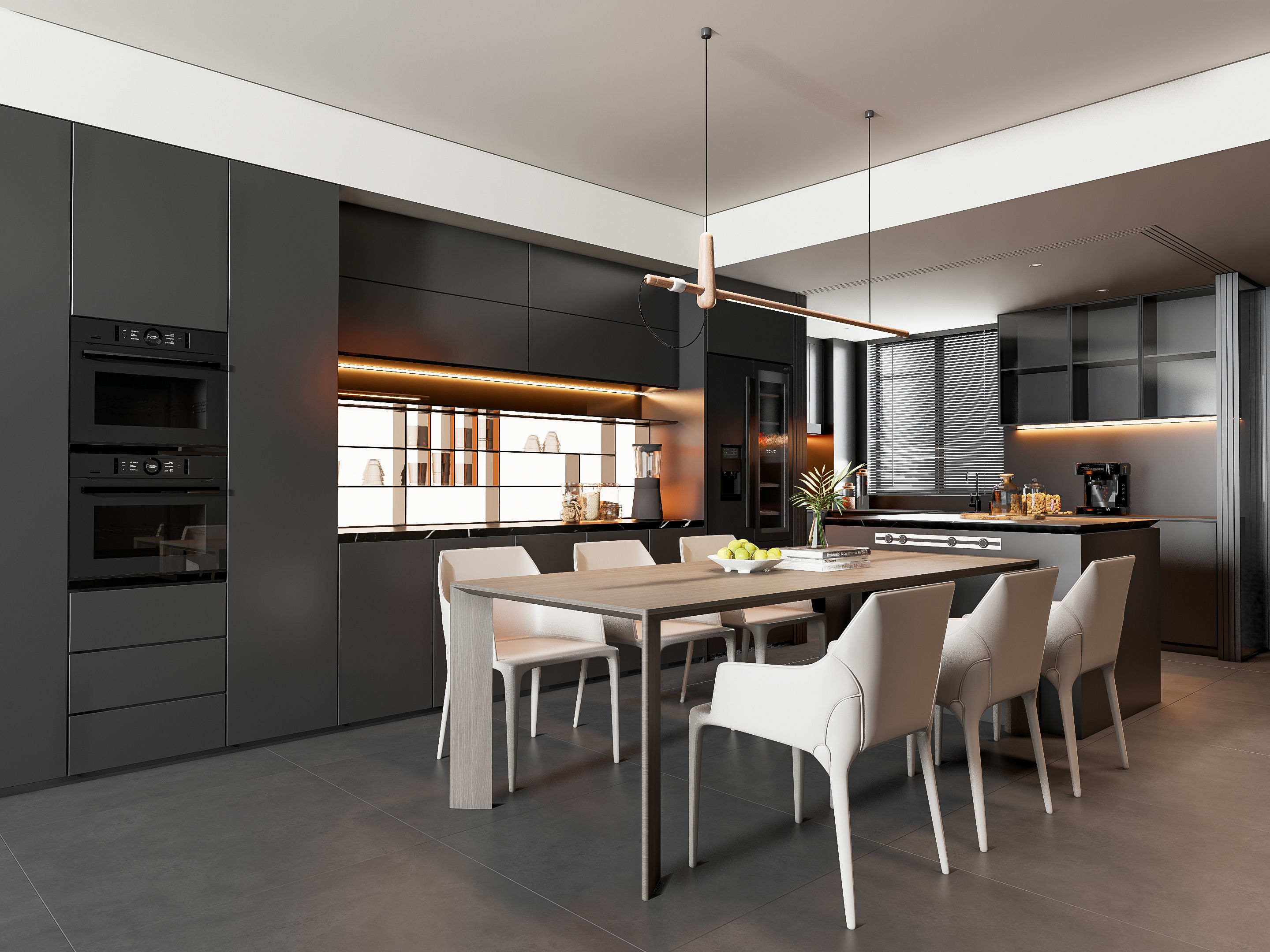 Kitchen Modern interior 81 3D model_16