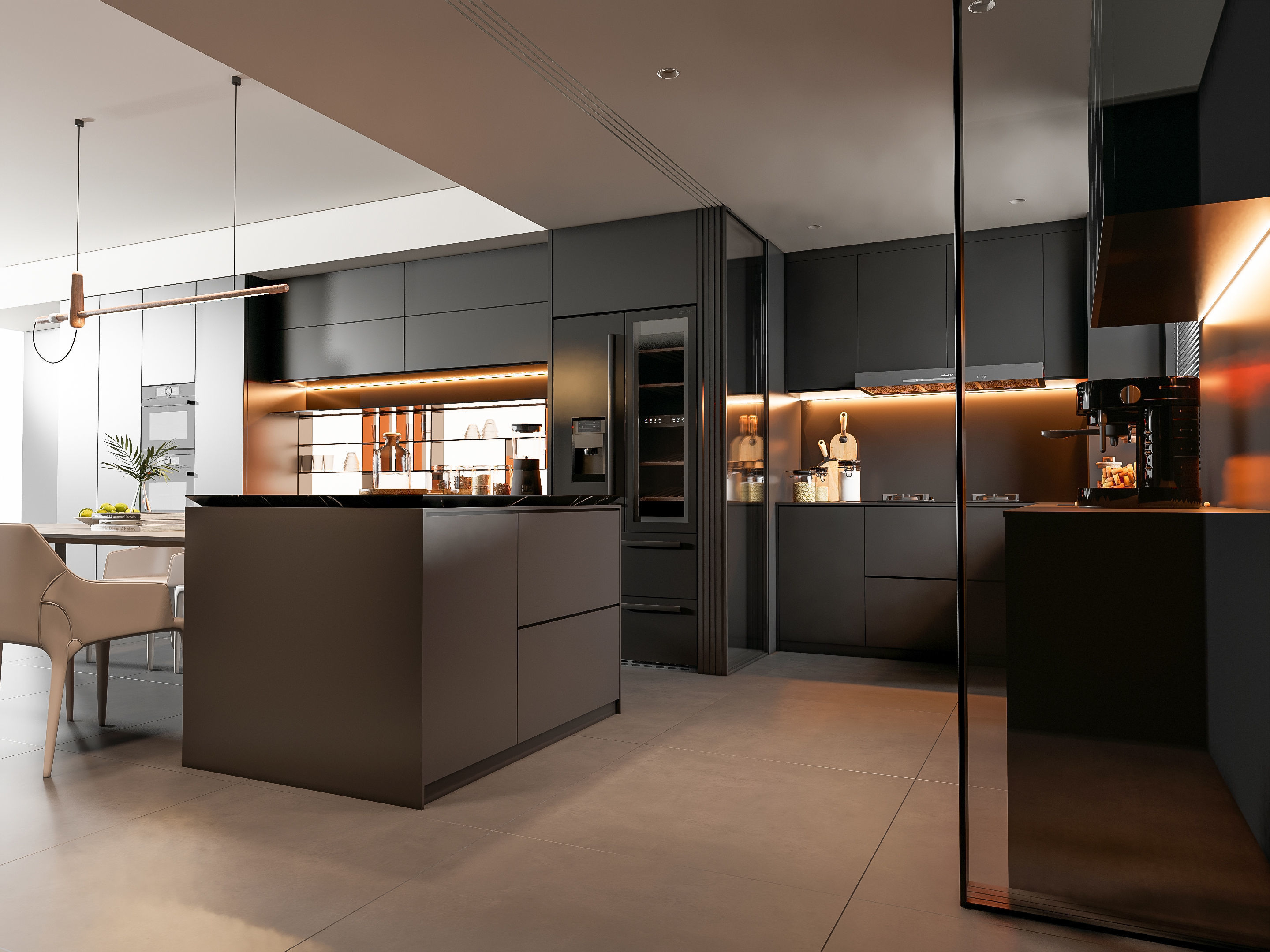 Kitchen Modern interior 81 3D model_15