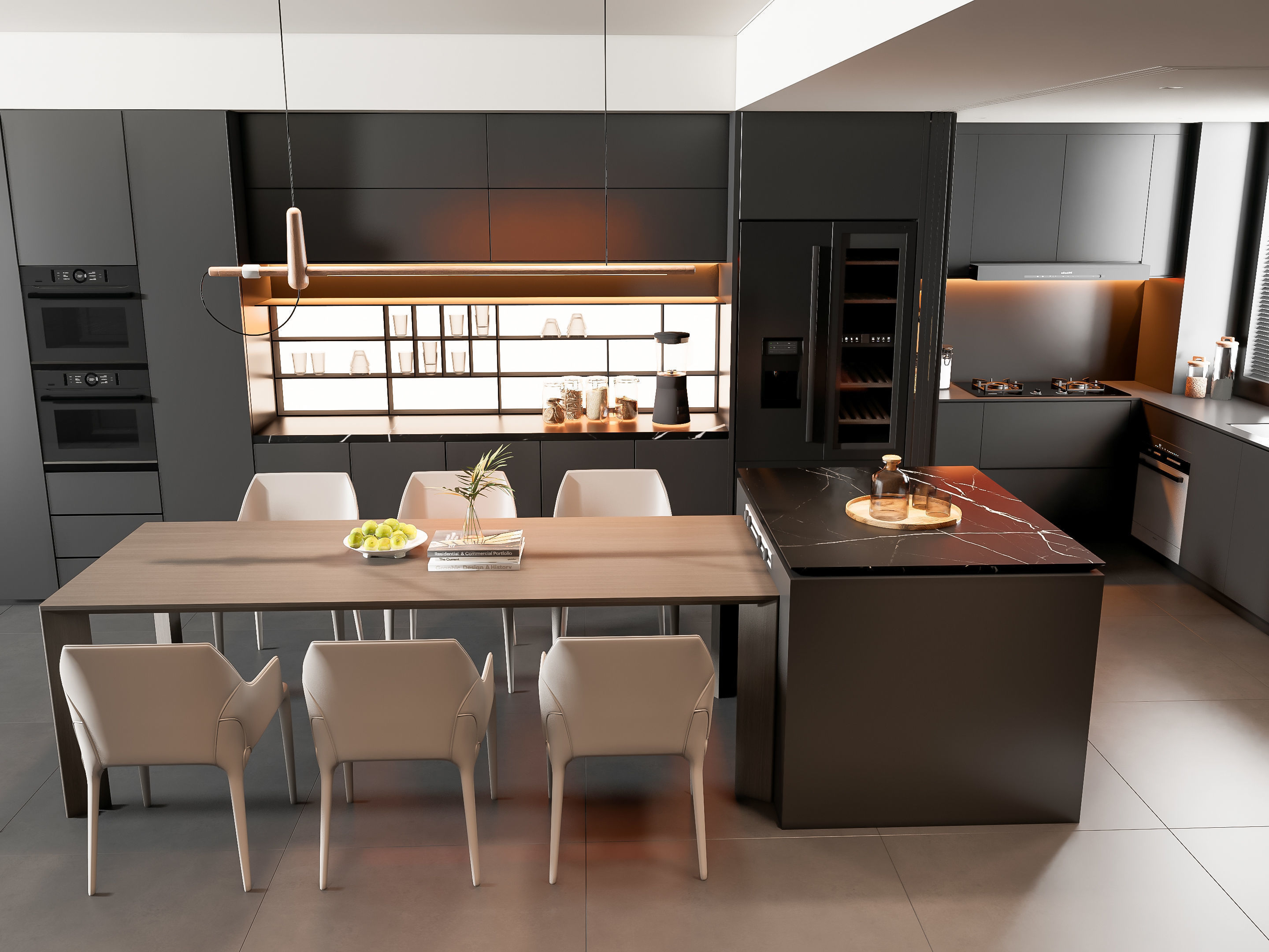 Kitchen Modern interior 81 3D model_1