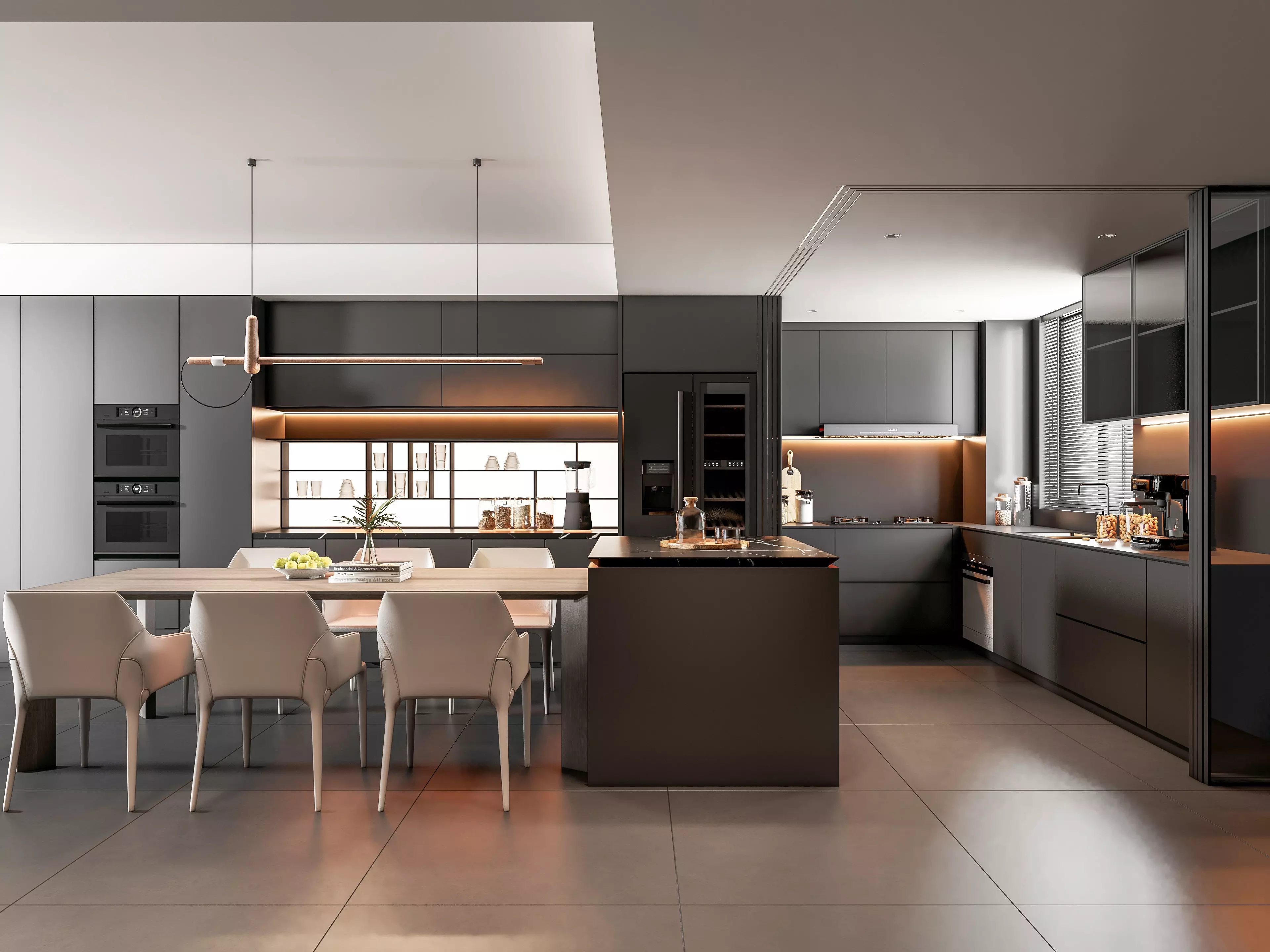 Kitchen Modern interior 81 3D model_0