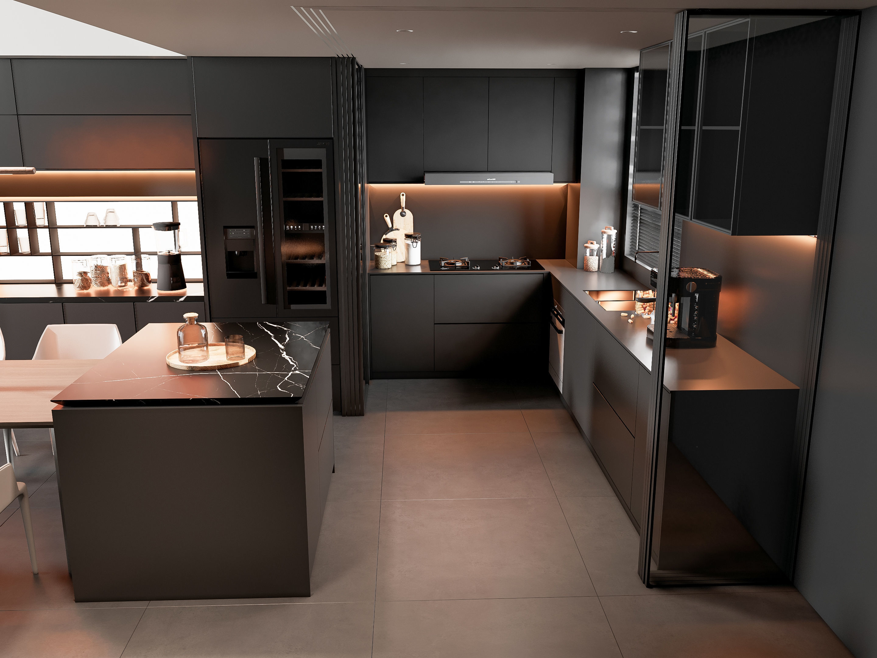 Kitchen Modern interior 81 3D model_2