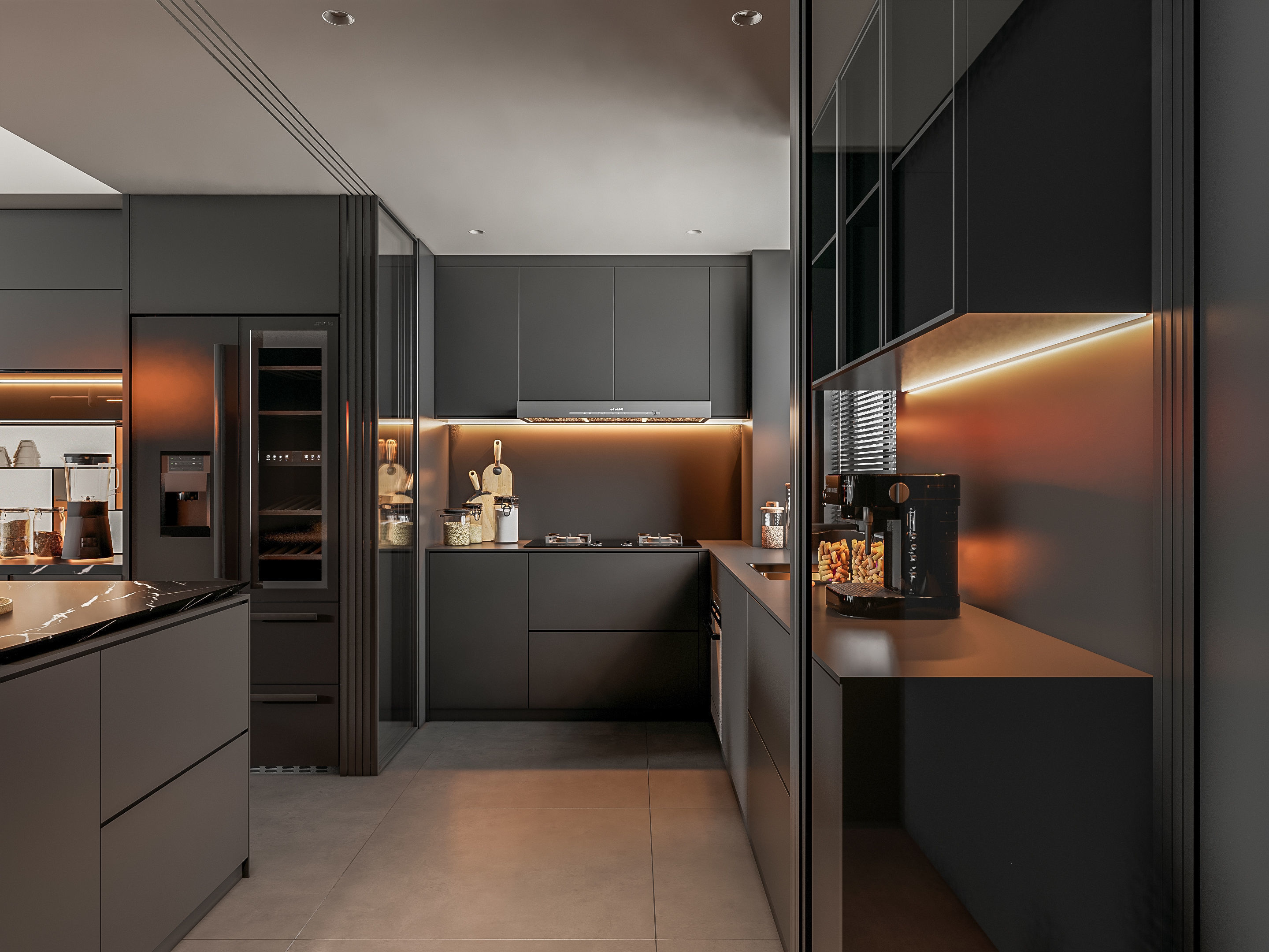 Kitchen Modern interior 81 3D model_14