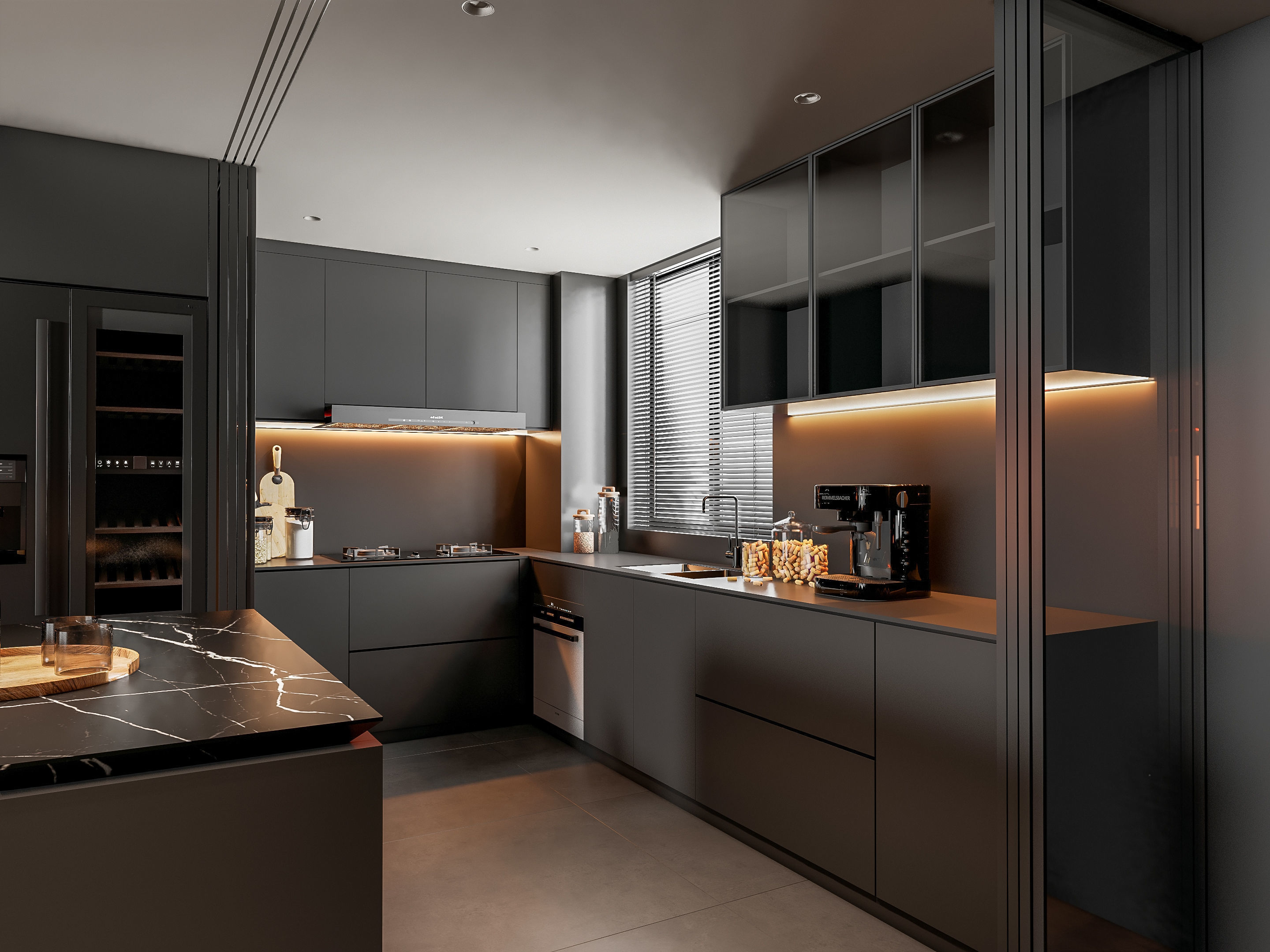 Kitchen Modern interior 81 3D model_13