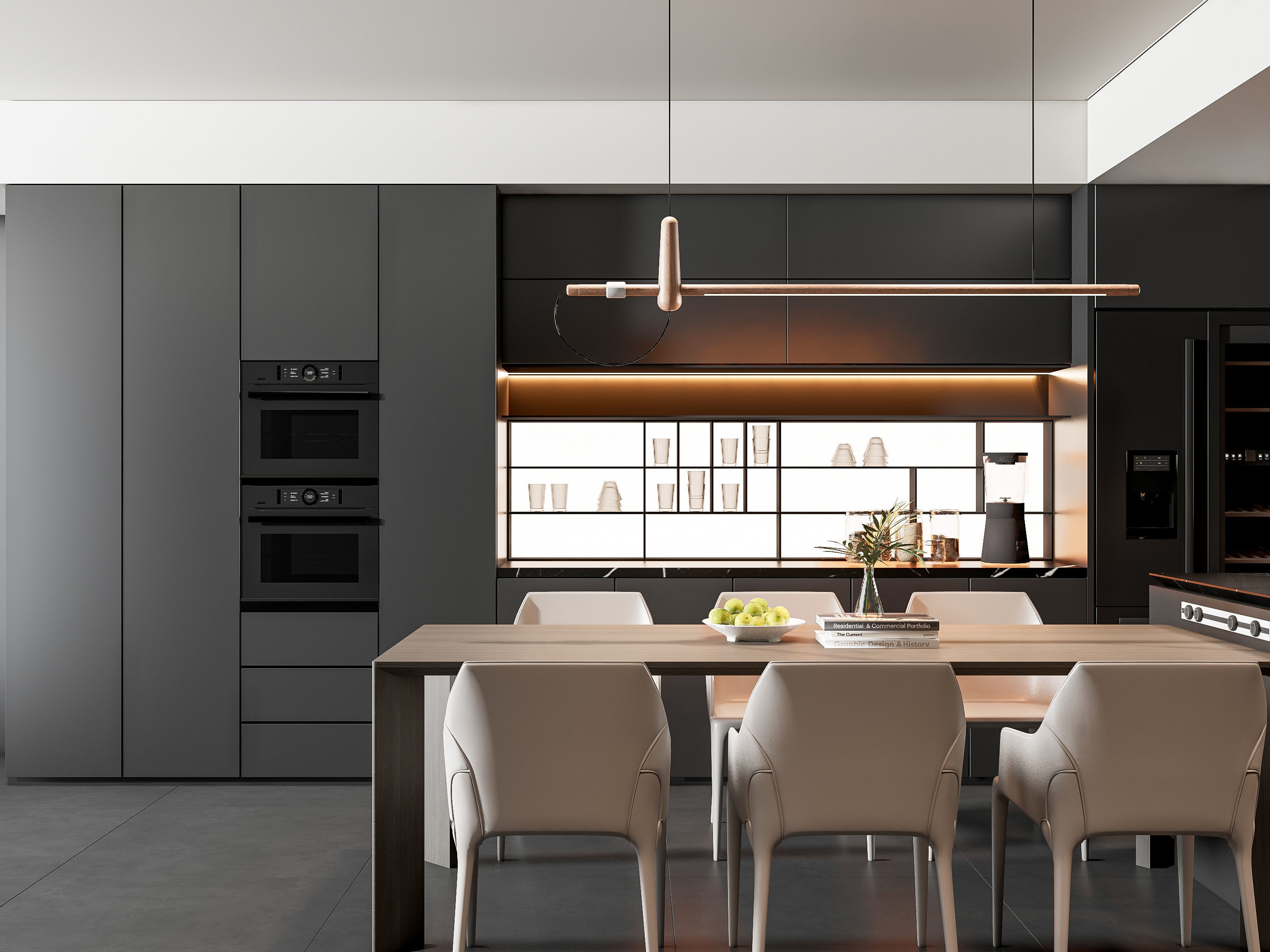 Kitchen Modern interior 81 3D model_4