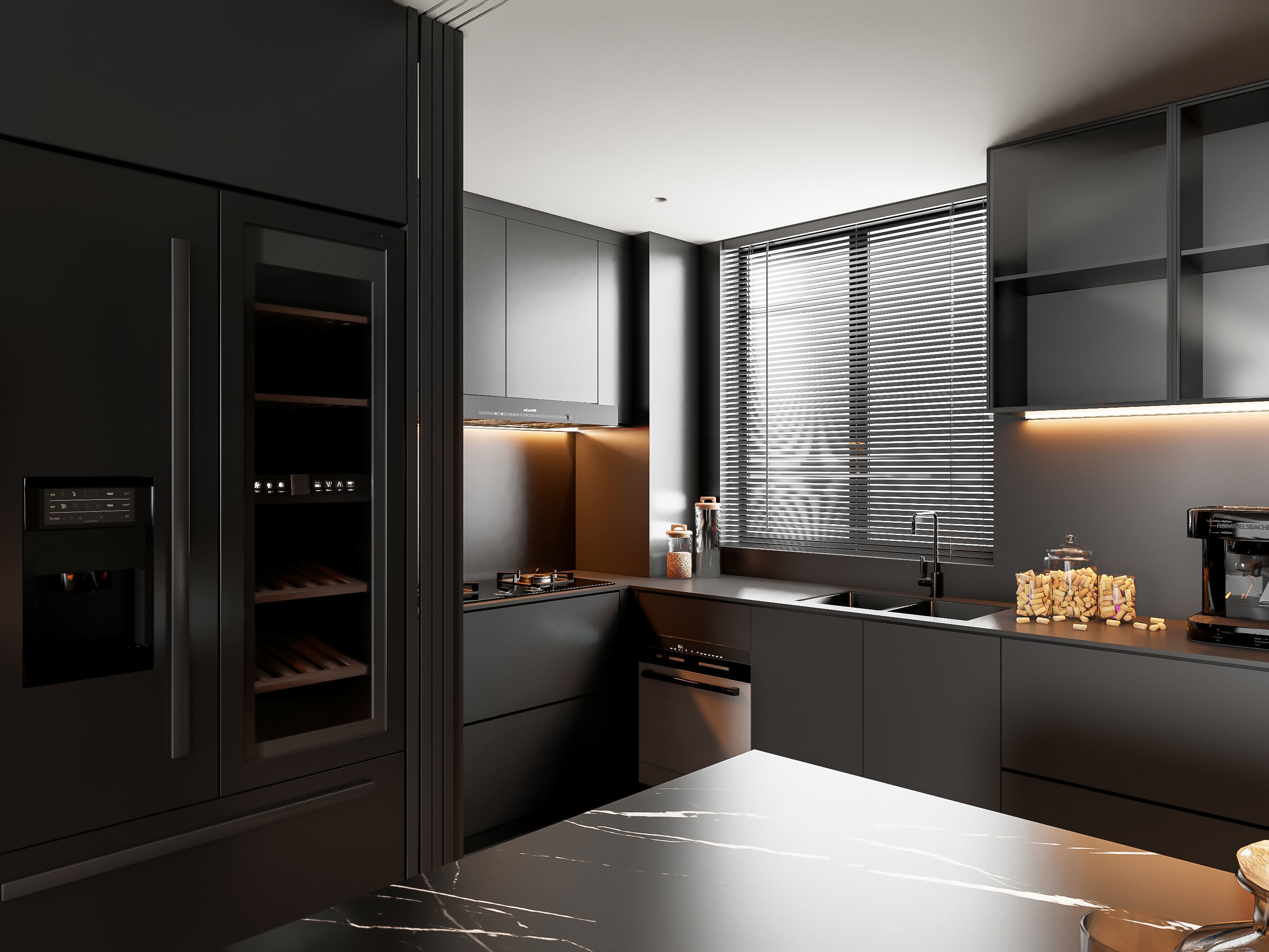 Kitchen Modern interior 81 3D model_8