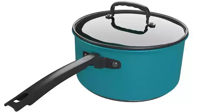 Cooking Pot Low-poly 3D model
