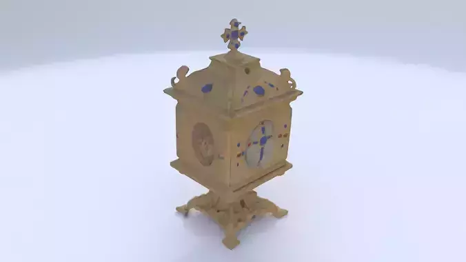 Golden Reliquary 3D model