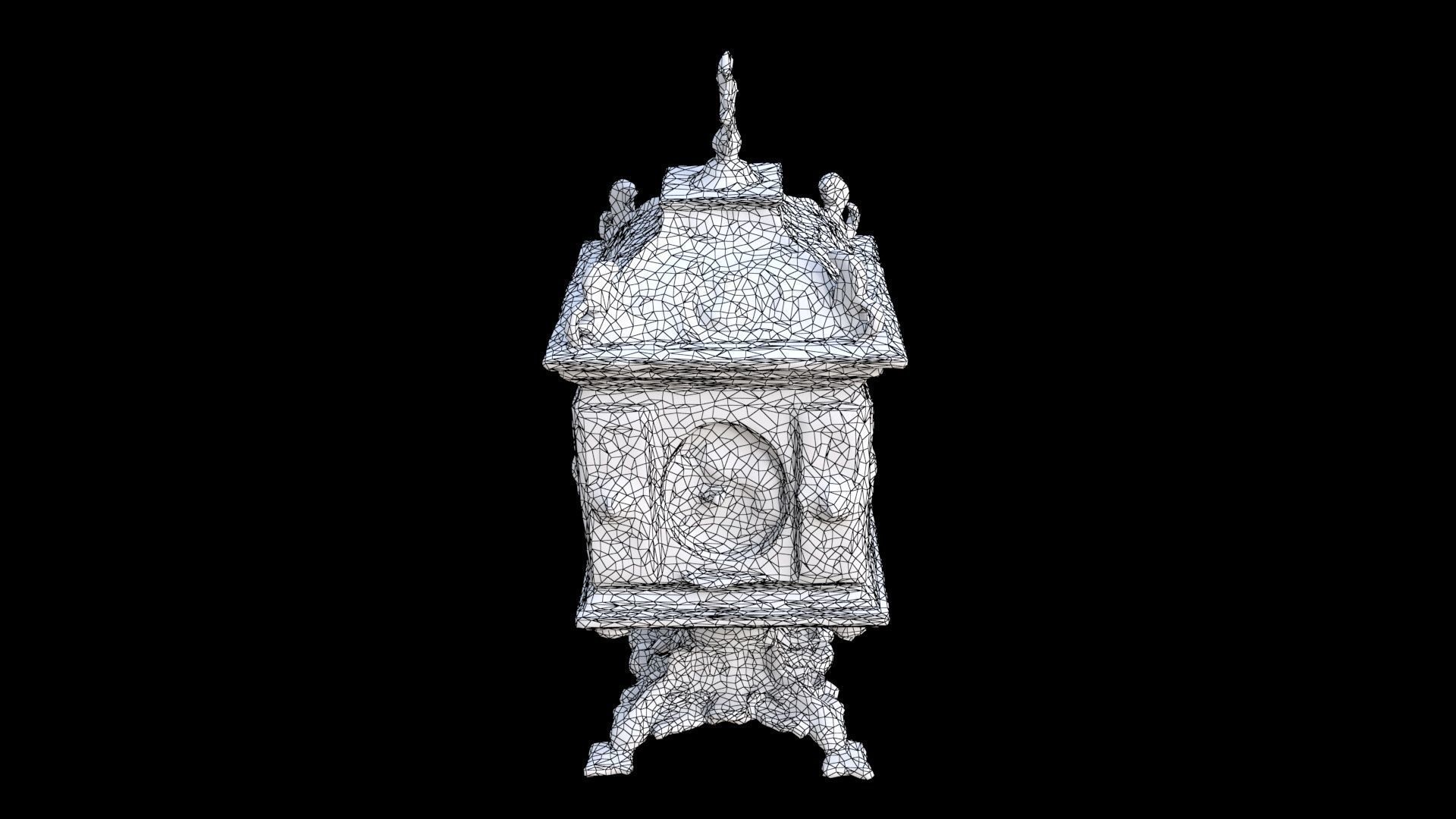 Golden Reliquary 3D model_7