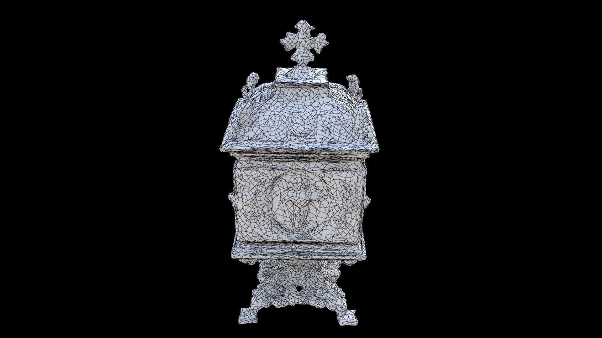 Golden Reliquary 3D model_6