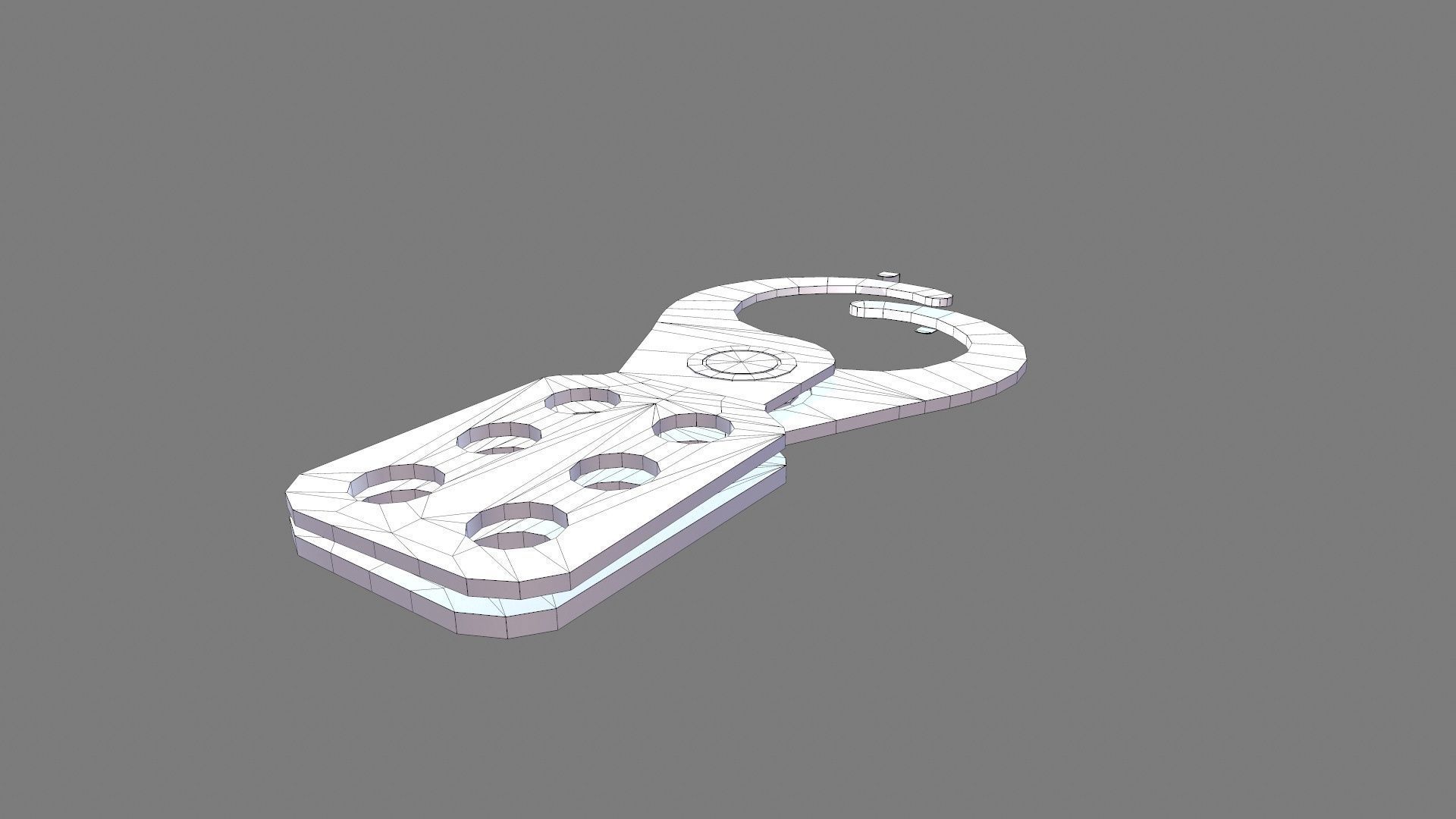 Lockout Station Low-poly 3D model_9