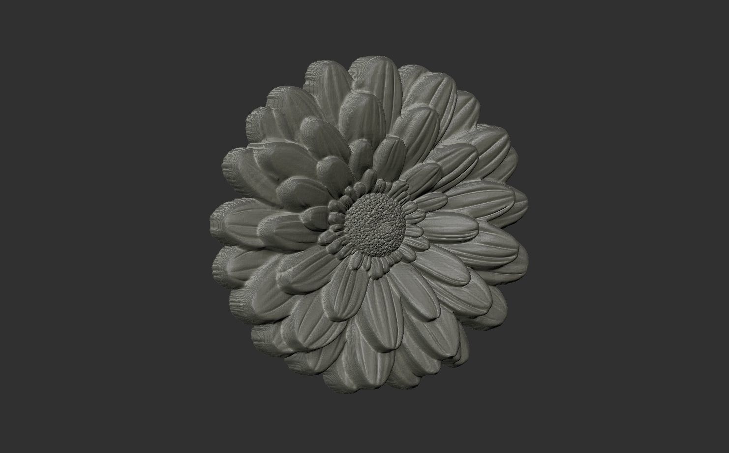 flower cnc model 1  3D print model_11