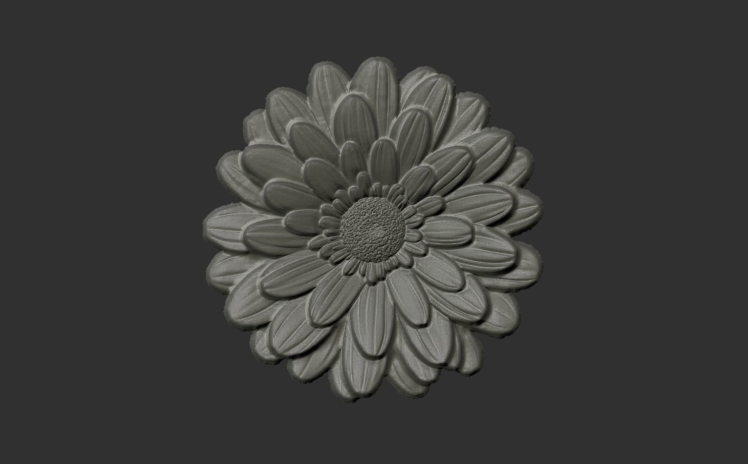 flower cnc model 1  3D print model_3