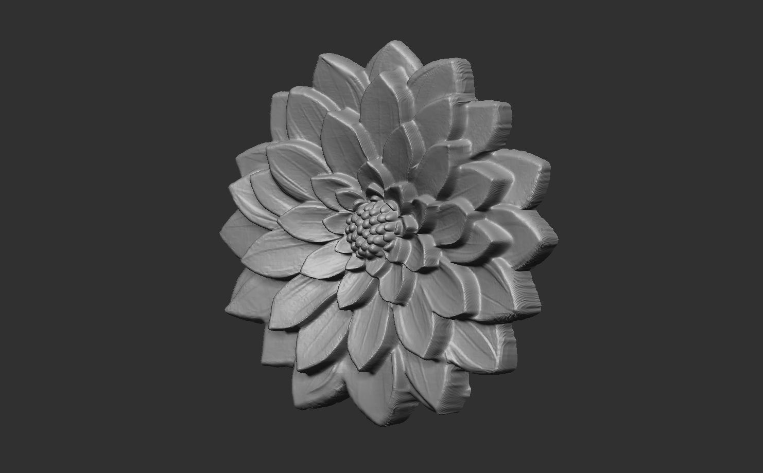 flower cnc model 2  3D print model_5