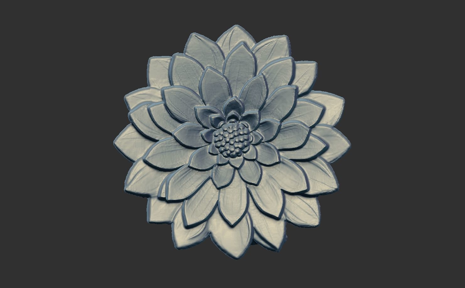 flower cnc model 2  3D print model_4