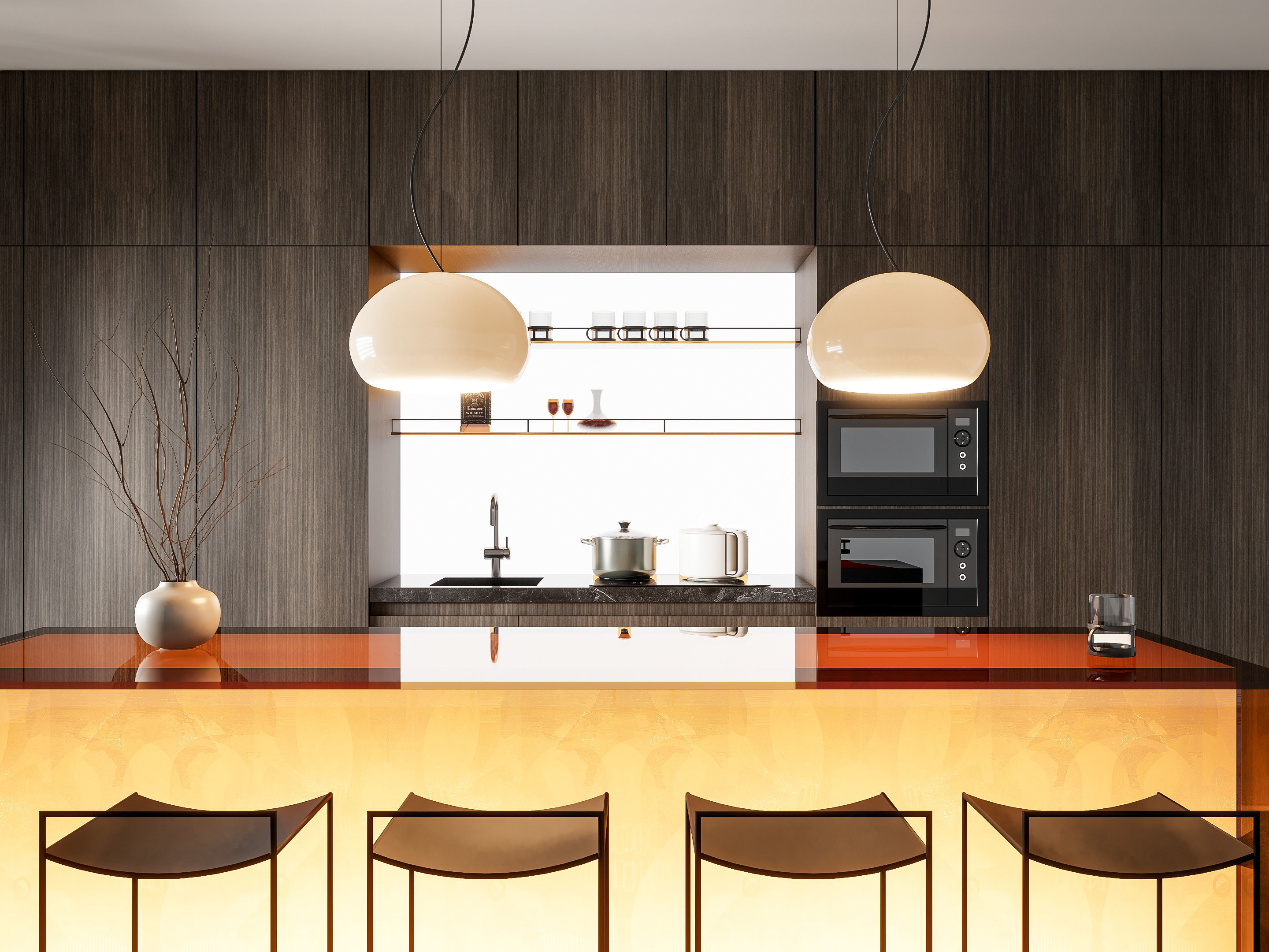 Kitchen Modern interior 82 3D model_7
