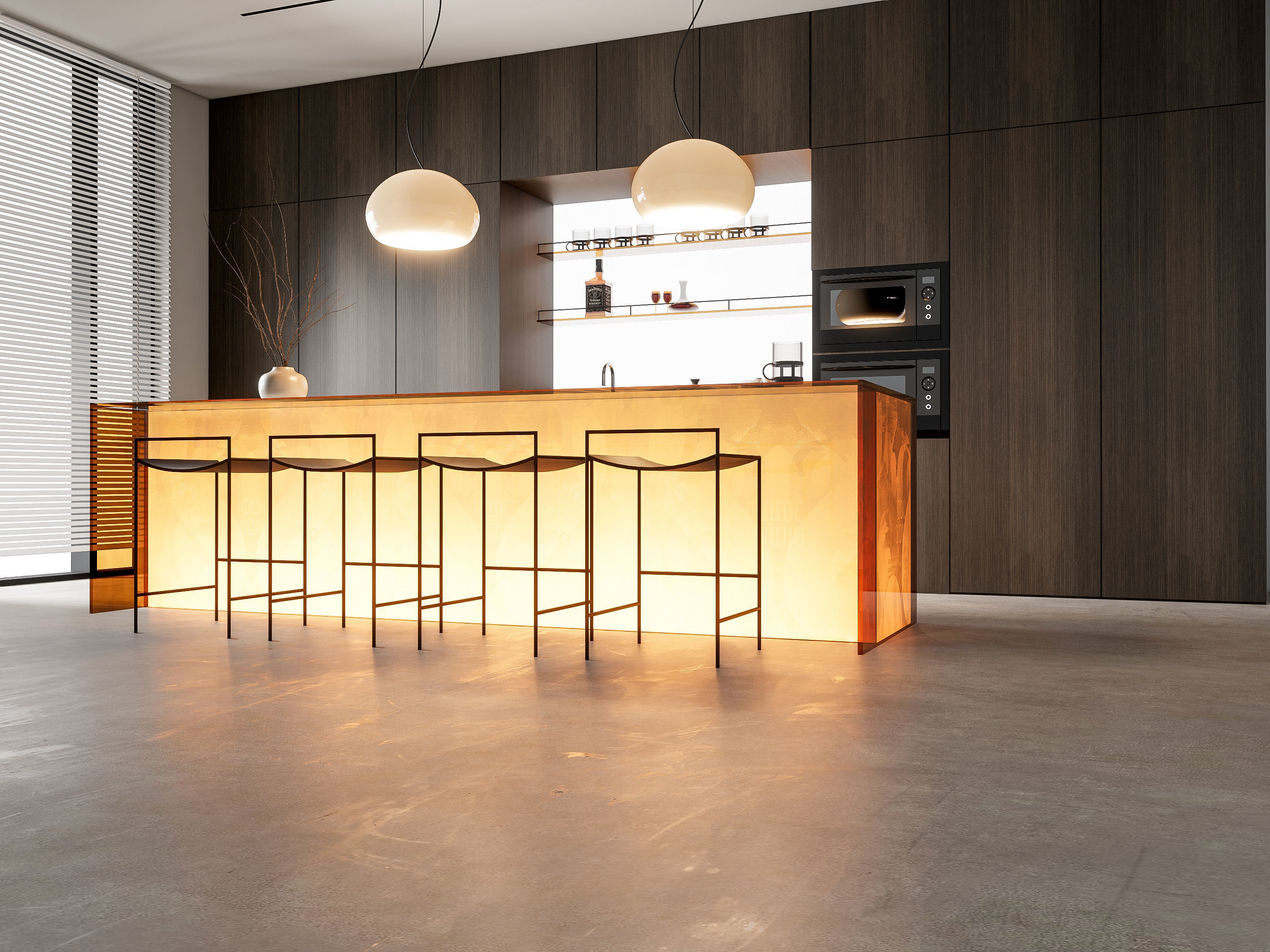 Kitchen Modern interior 82 3D model_12