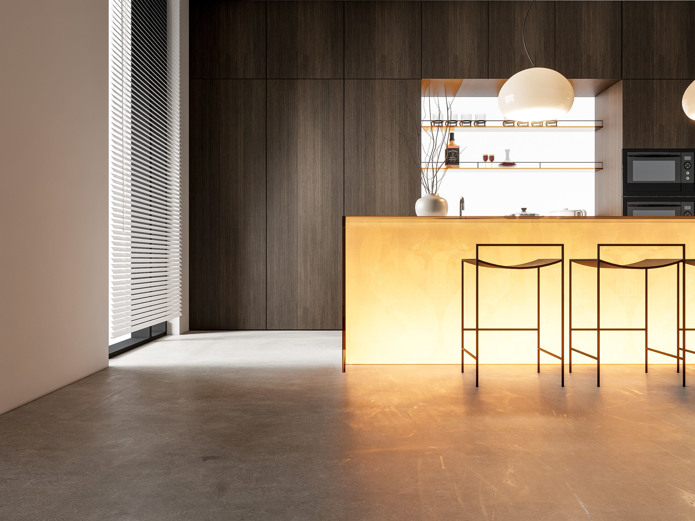 Kitchen Modern interior 82 3D model_14