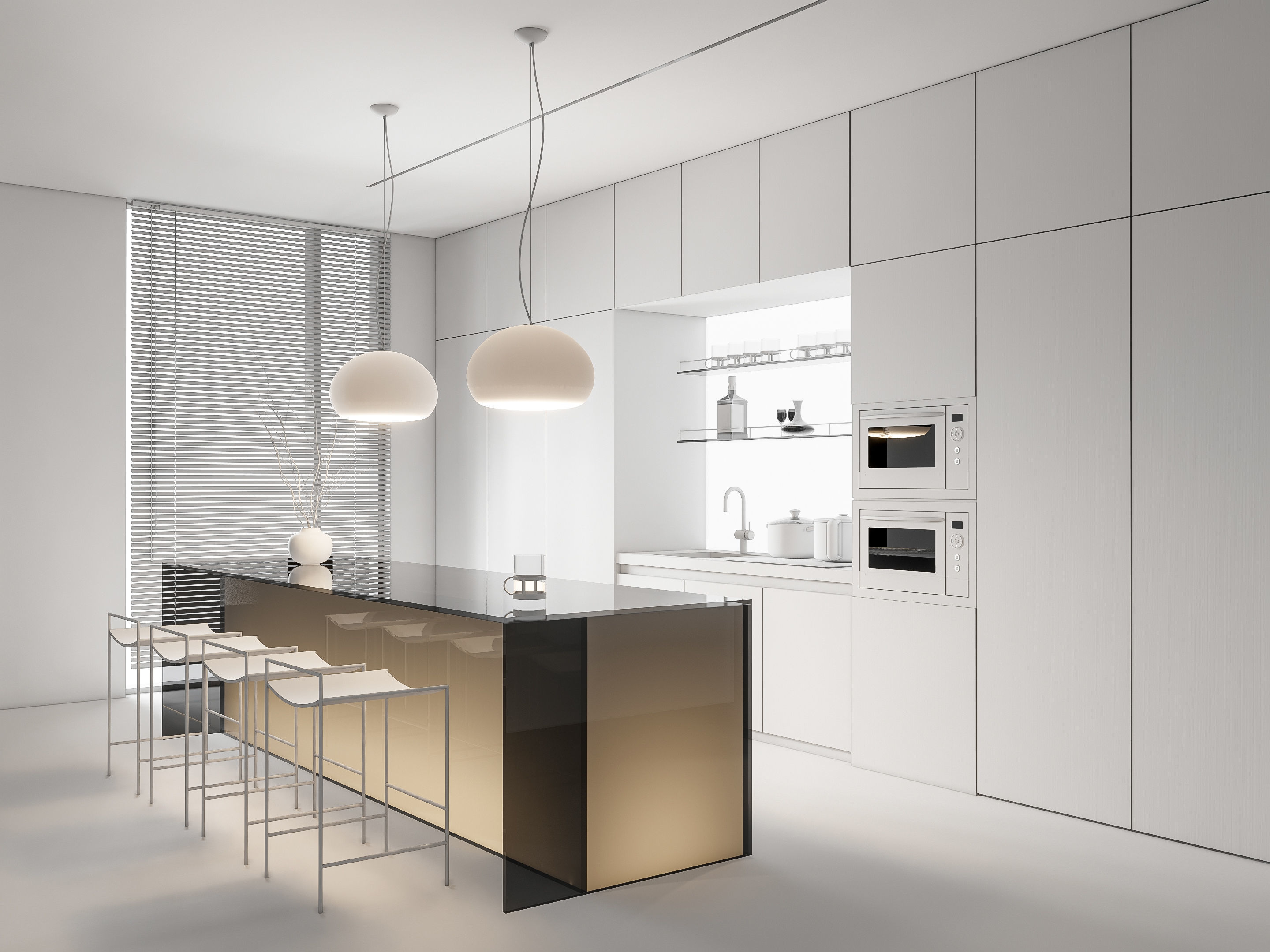 Kitchen Modern interior 82 3D model_20