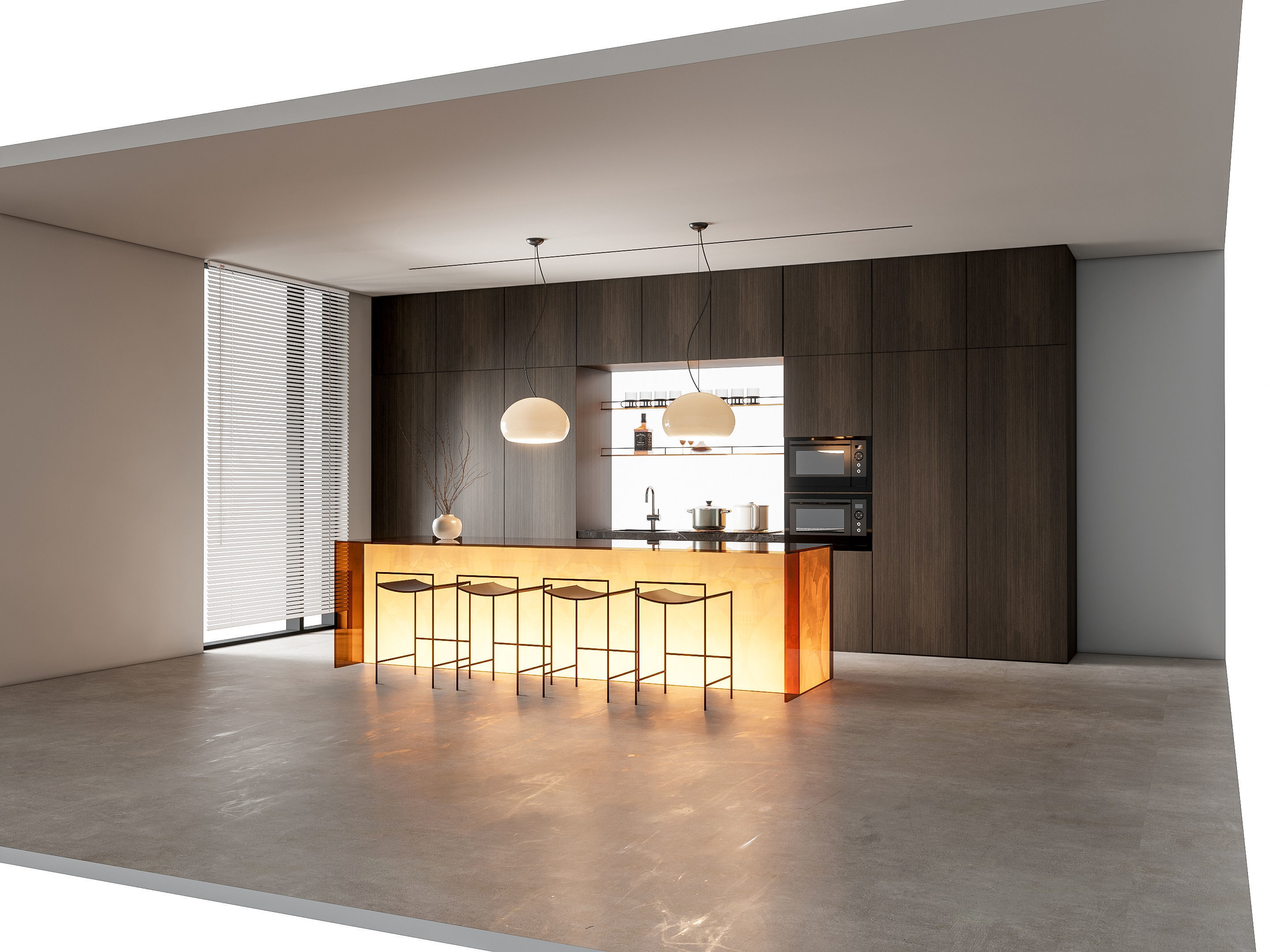 Kitchen Modern interior 82 3D model_18