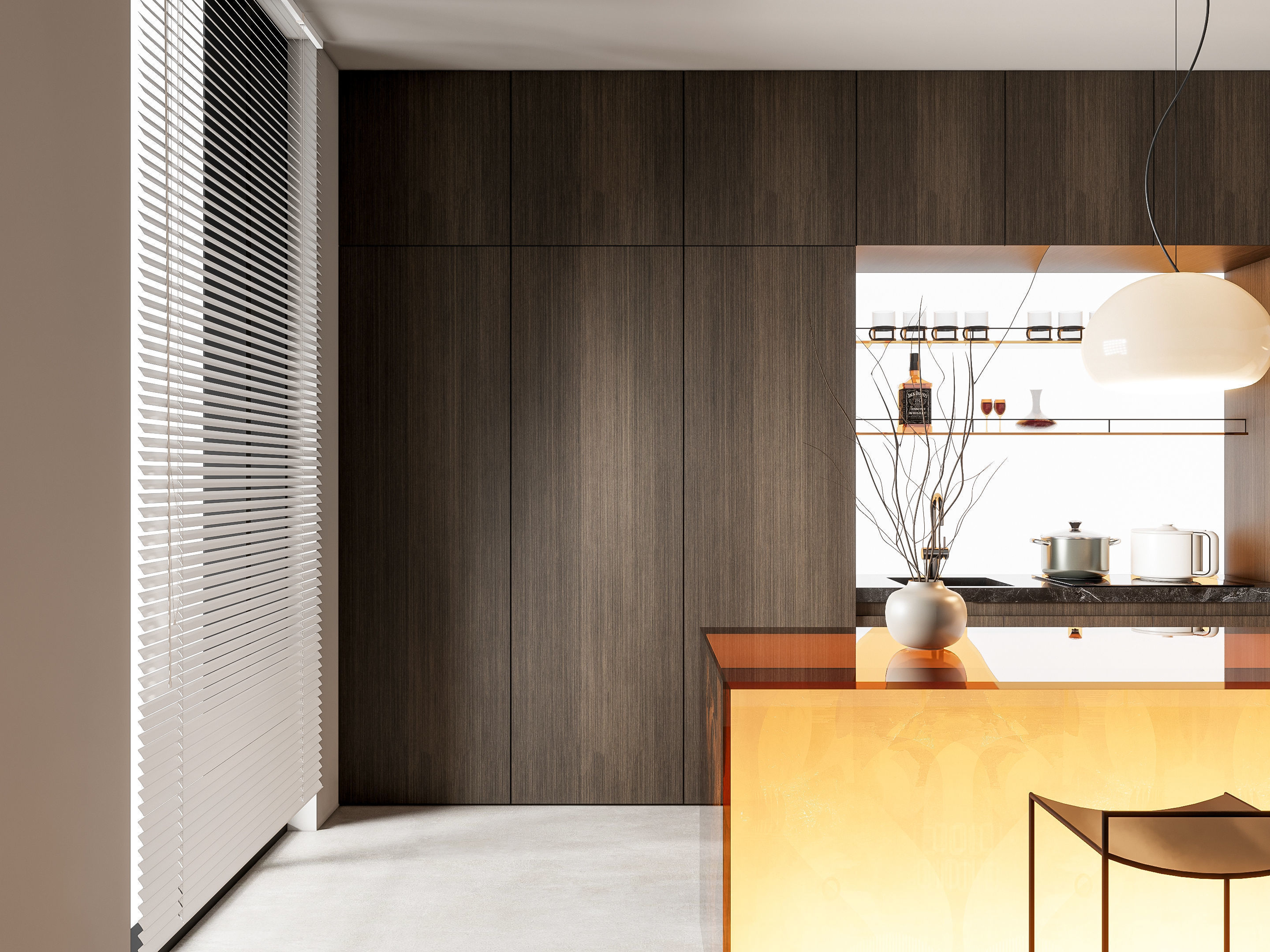 Kitchen Modern interior 82 3D model_8